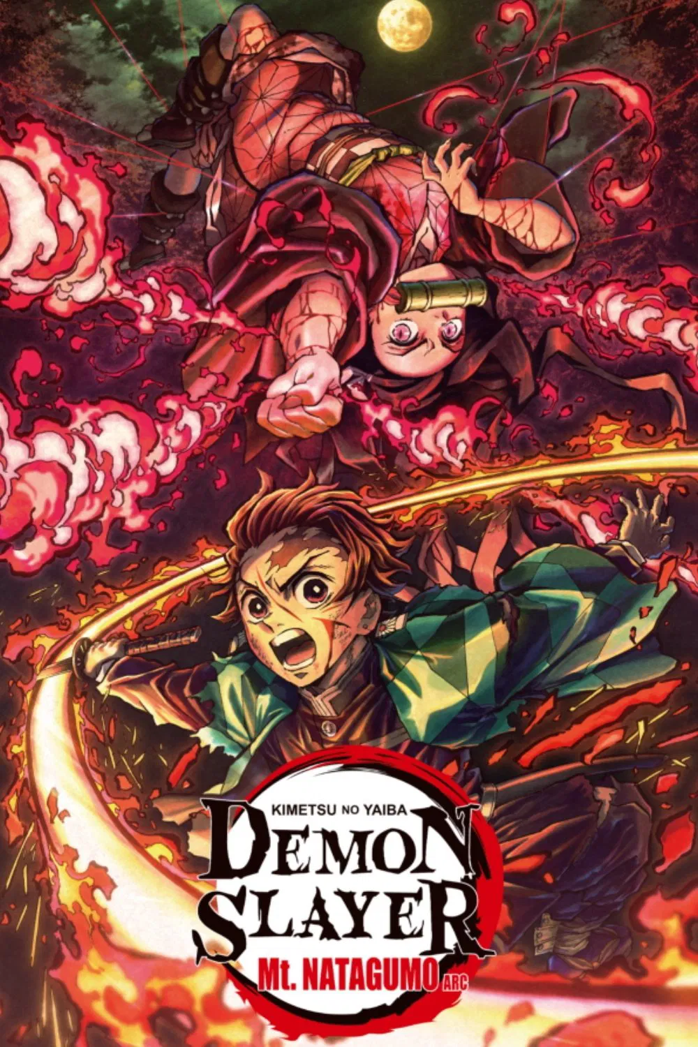 Poster chính thức của phim Phim Hoạt Hình, Phim Hành Động "Thanh Gươm Diệt Quỷ: Núi nhện Nada" (Demon Slayer: Kimetsu no Yaiba Mt. Natagumo Arc - 2021), với sự tham gia của diễn viên Harae Natsuki và Akari Kito.