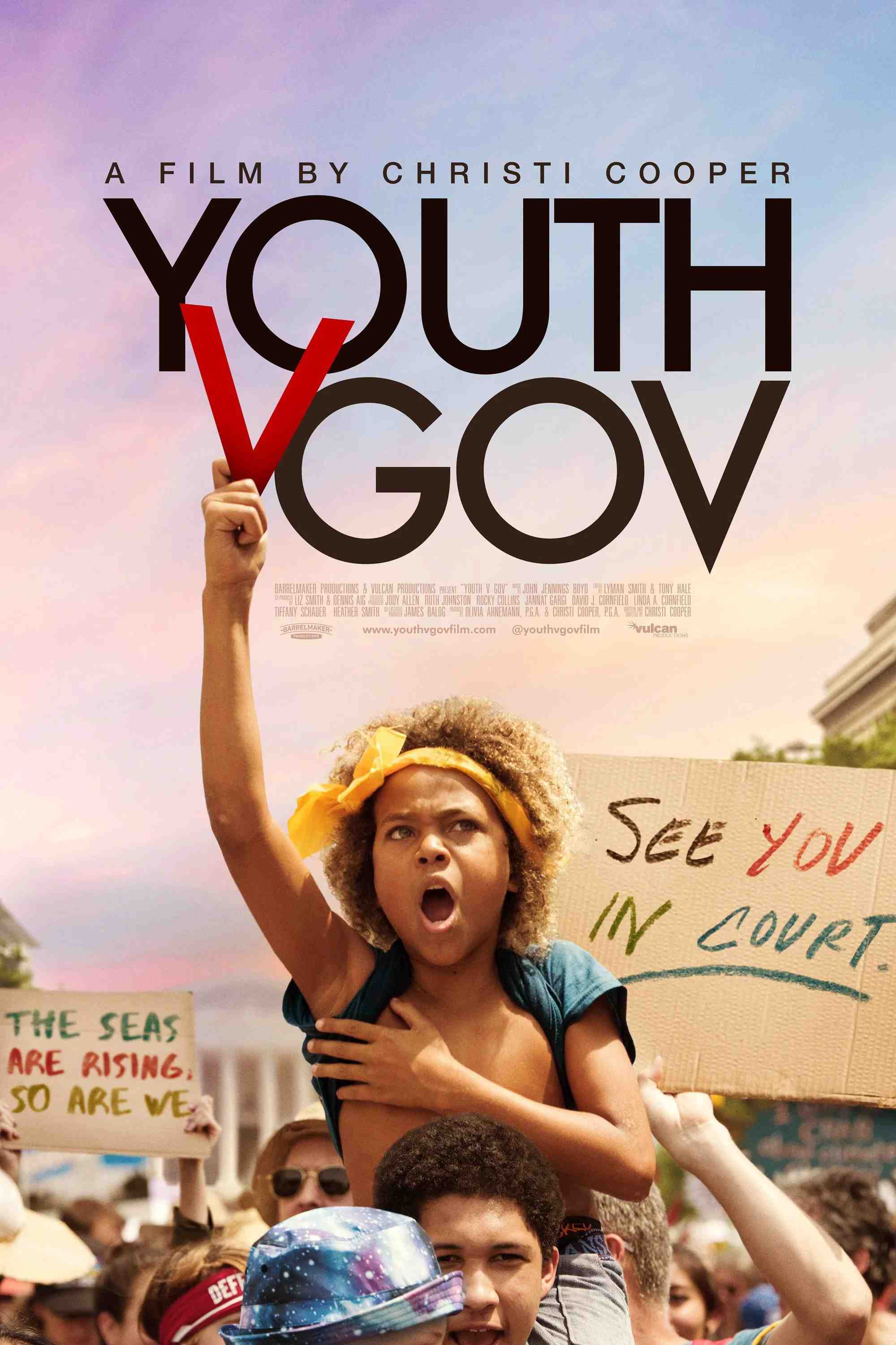 Poster chính thức của phim Phim Tài Liệu "Thanh niên trước khủng hoảng khí hậu" (Youth v Gov - 2020).