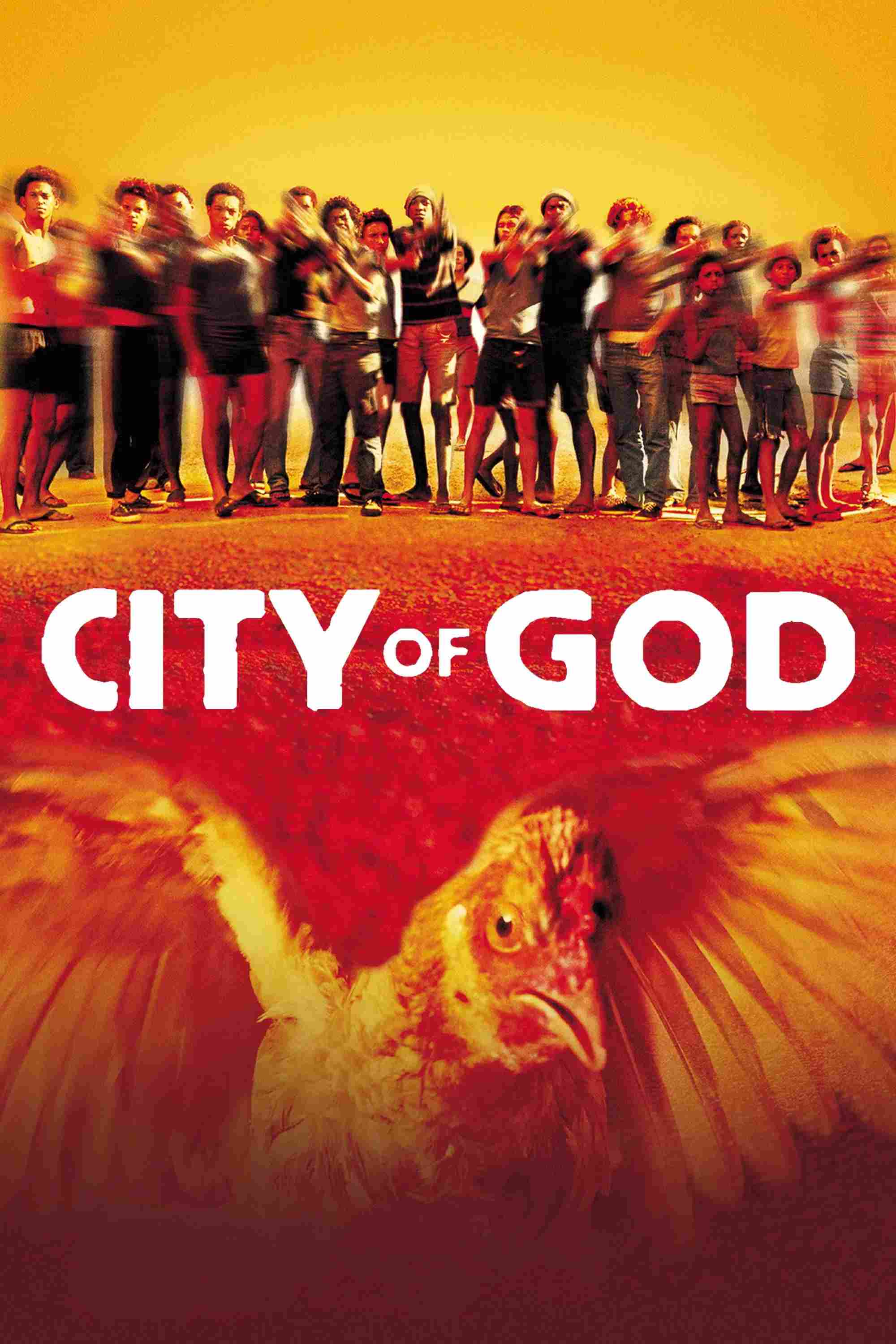 Poster chính thức của phim Phim Tâm Lý, Phim Hình Sự "Thành Phố Của Chúa Trời" (City of God - 2002), với sự tham gia của diễn viên Alexandre Rodrigues và Leandro Firmino.