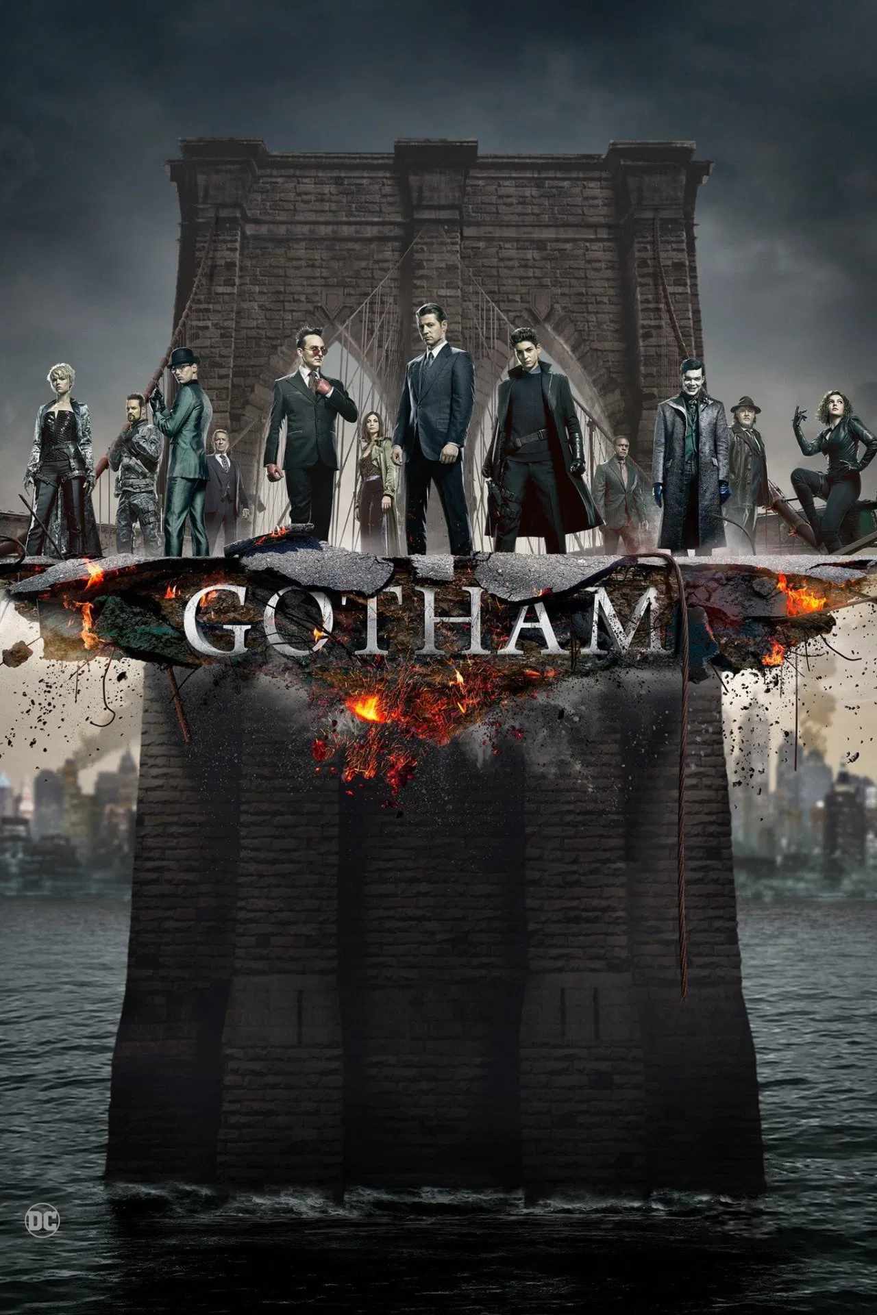 Poster chính thức của phim Phim Tâm Lý, Phim Hình Sự "Thành Phố Tội Lỗi (Phần 1)" (Gotham - 2014), với sự tham gia của diễn viên Ben McKenzie và Donal Logue.