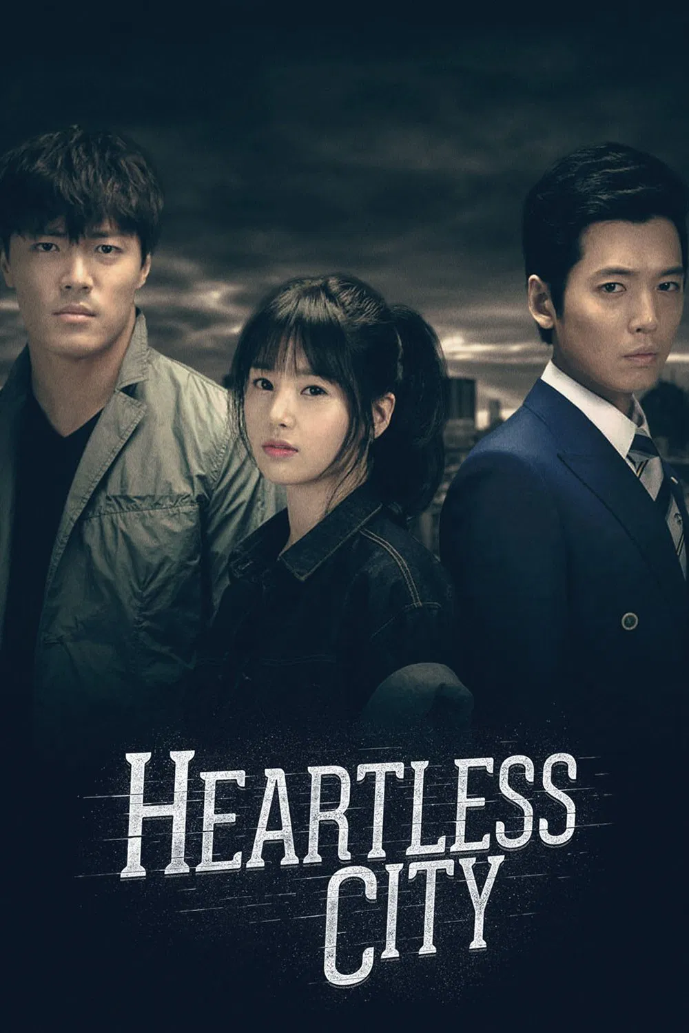 Poster chính thức của phim Phim Hành Động & Phiêu Lưu, Phim Hình Sự "Thành Phố Vô Cảm" (Heartless City - 2013), với sự tham gia của diễn viên Jung Kyung-ho và Nam Gyu-ri.
