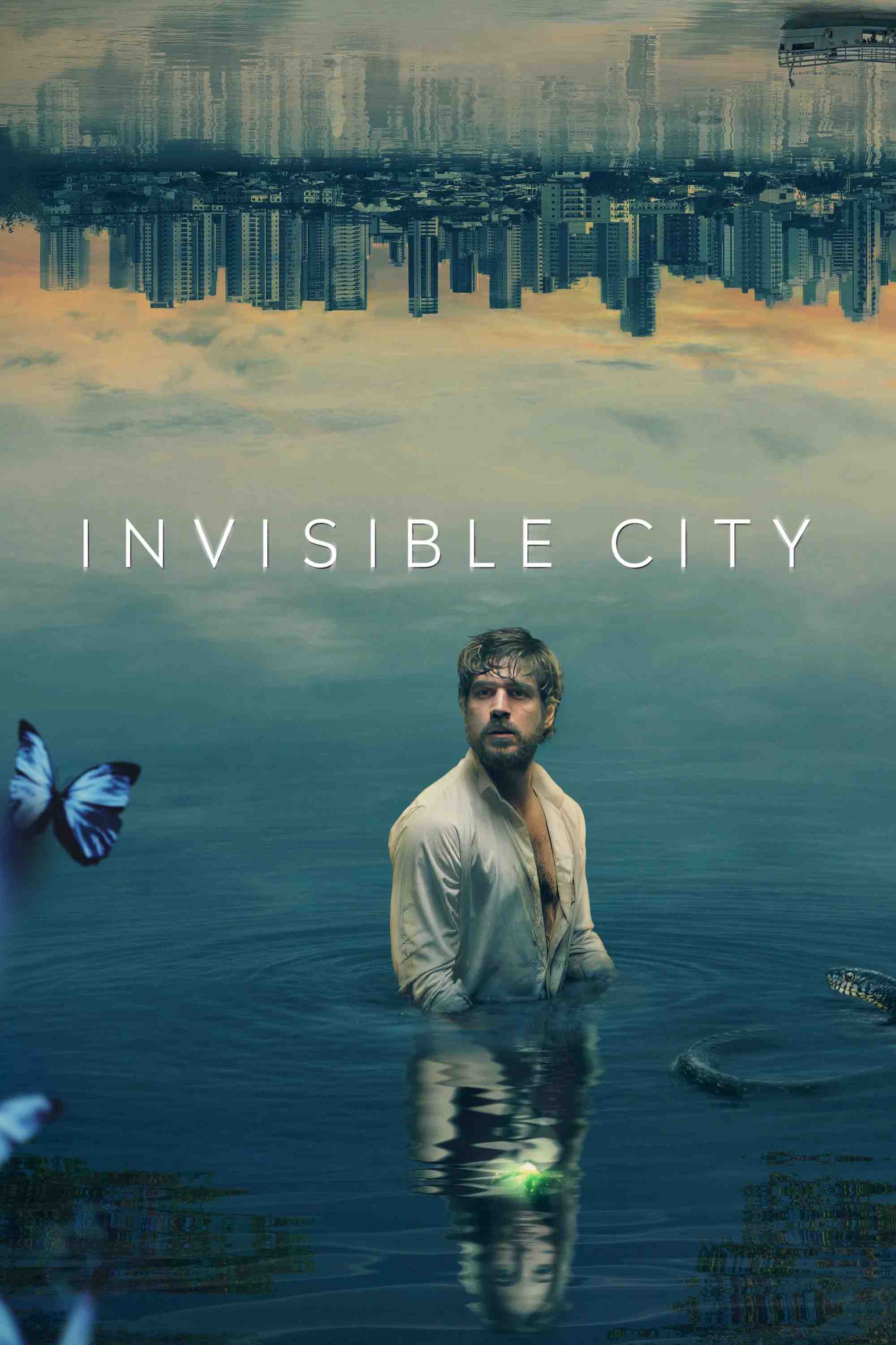 Poster chính thức của phim Phim Bí Ẩn, Phim Tâm Lý "Thành Phố Vô Hình (Phần 2)" (Invisible City - 2021), với sự tham gia của diễn viên Marco Pigossi và Alessandra Negrini.