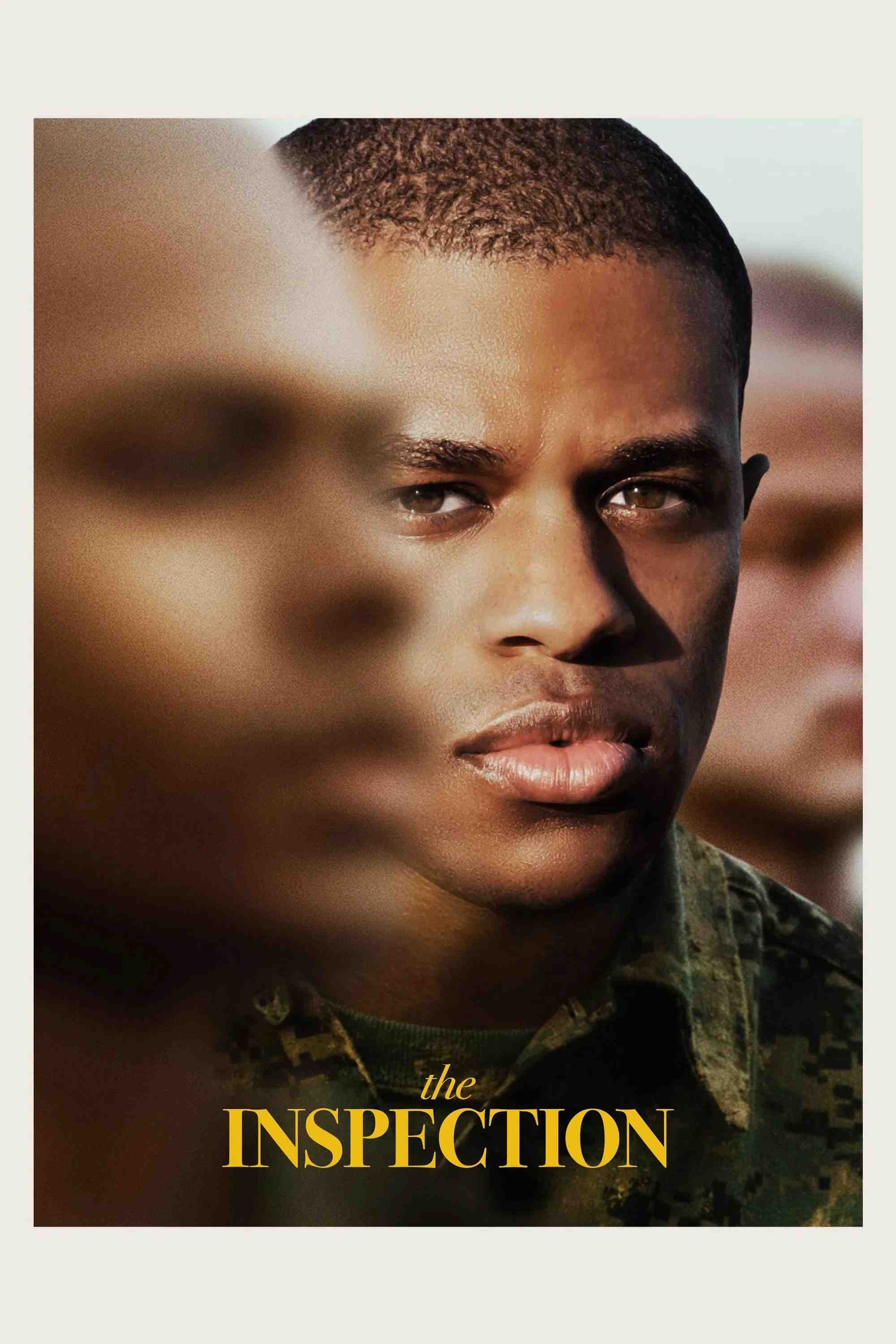 Poster chính thức của phim Phim Tâm Lý "Thanh Tra" (The Inspection - 2022), với sự tham gia của diễn viên Jeremy Pope và Gabrielle Union.