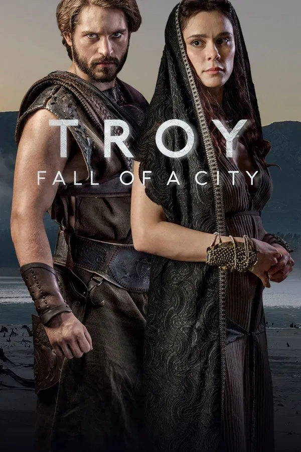 Poster chính thức của phim Phim Chiến Tranh & Chính Trị, Phim Tâm Lý "Thành Troy sụp đổ" (Troy: Fall of a City - 2018), với sự tham gia của diễn viên Louis Hunter và Bella Dayne.