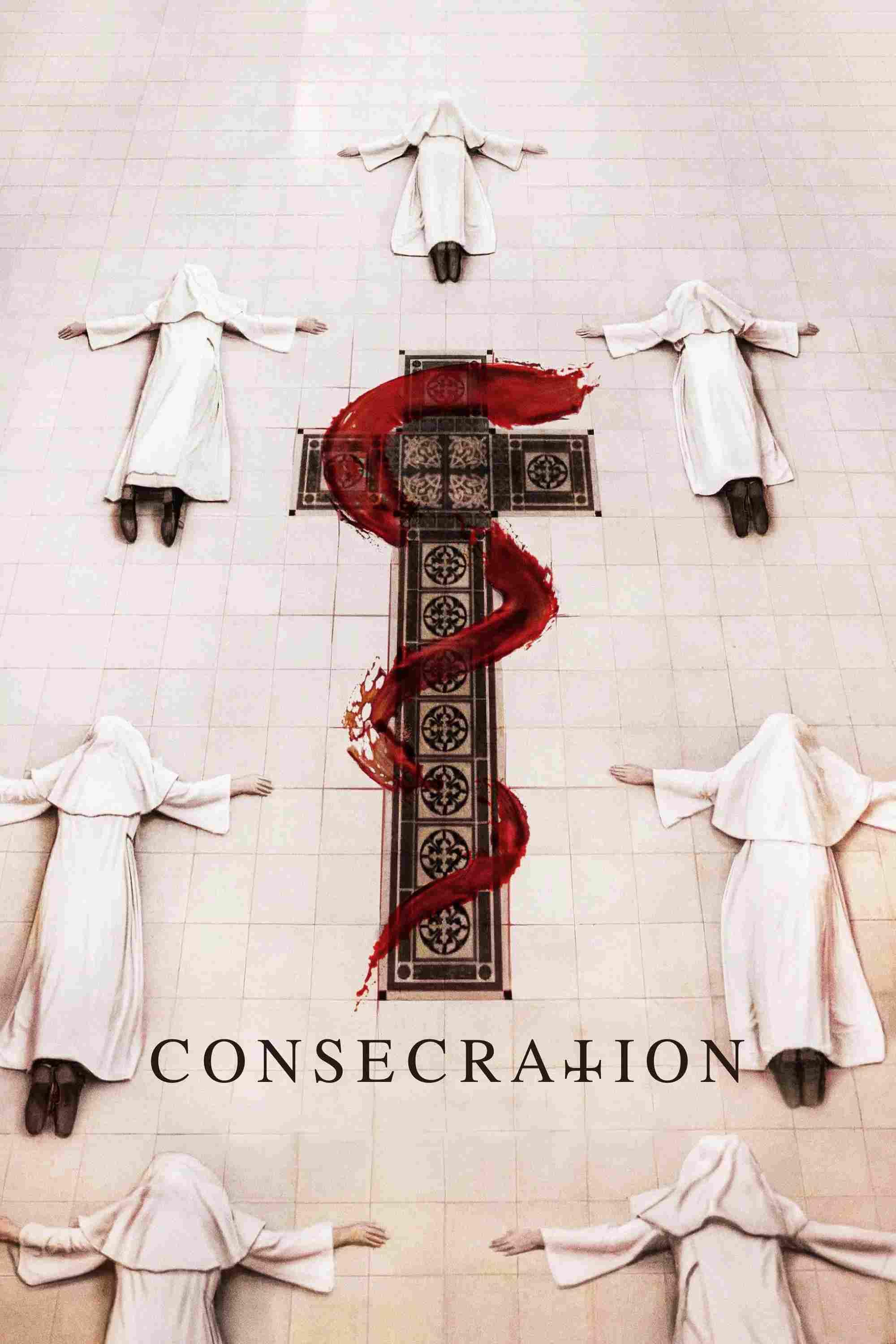 Poster chính thức của phim Phim Kinh Dị, Phim Giật Gân "Thánh Vật Của Quỷ" (Consecration - 2023), với sự tham gia của diễn viên Jena Malone và Danny Huston.