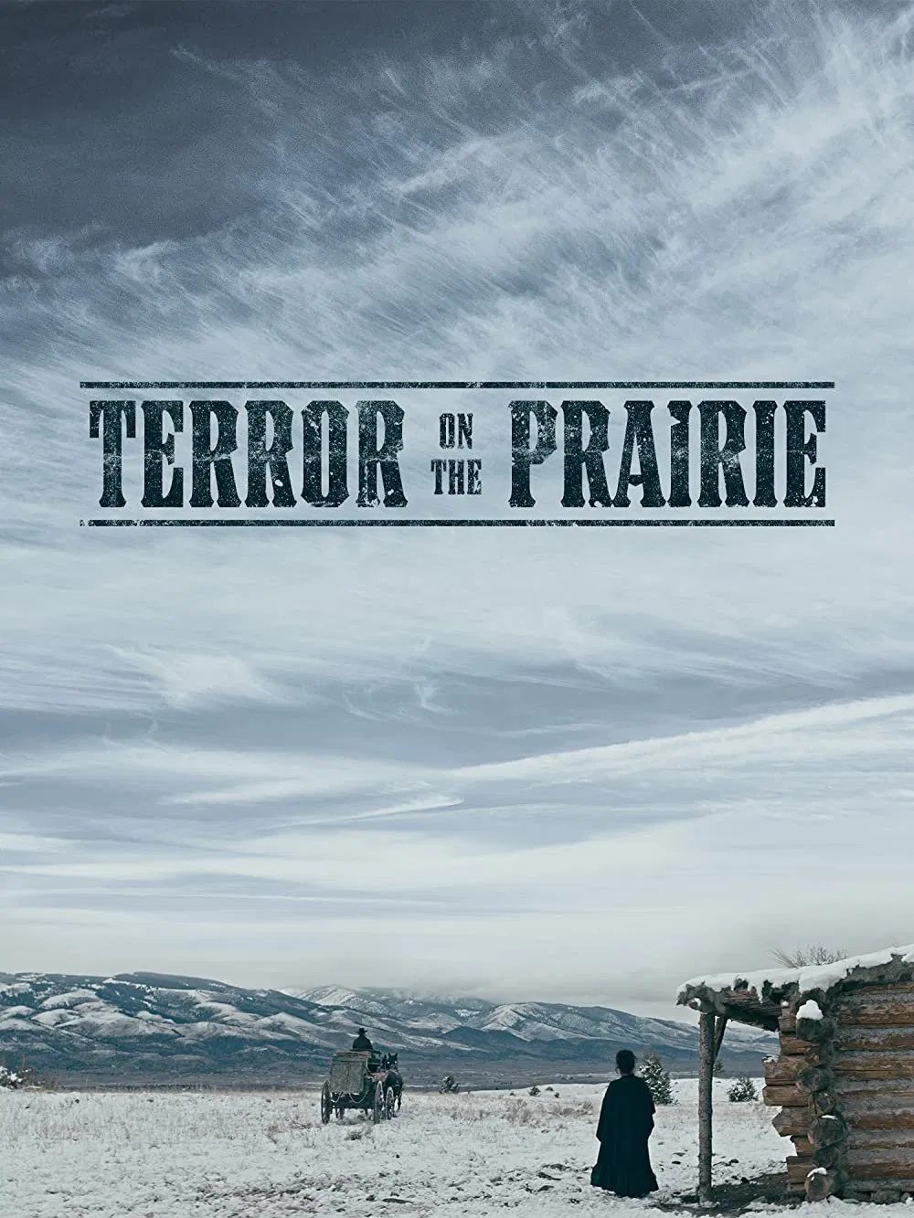 Poster chính thức của phim Phim Miền Tây, Phim Hành Động "Thảo Nguyên Đẫm Máu" (Terror on the Prairie - 2022), với sự tham gia của diễn viên Gina Carano và Nick Searcy.