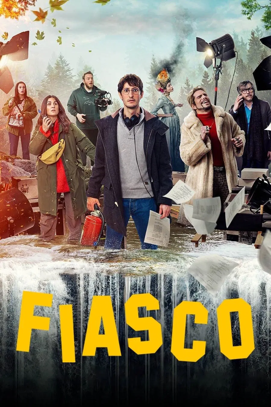 Poster chính thức của phim Phim Hài "Thất Bại Thê Thảm" (Fiasco - 2024), với sự tham gia của diễn viên Pierre Niney và François Civil.