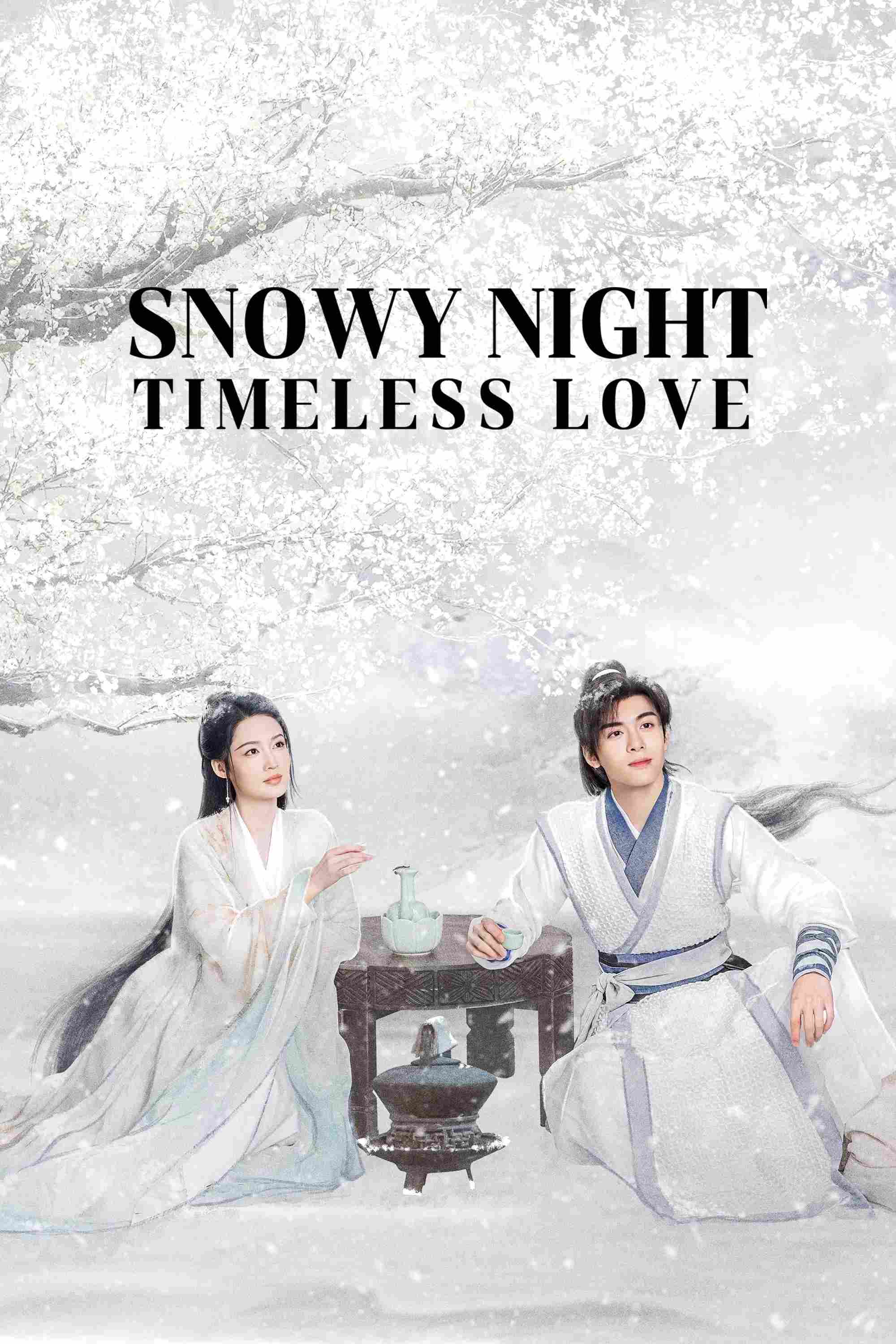 Poster chính thức của phim Phim Tâm Lý, Phim Viễn Tưởng & Giả Tưởng "Thất Dạ Tuyết" (Snowy Night Timeless Love - 2024), với sự tham gia của diễn viên Lý Thấm và Tăng Thuấn Hy.