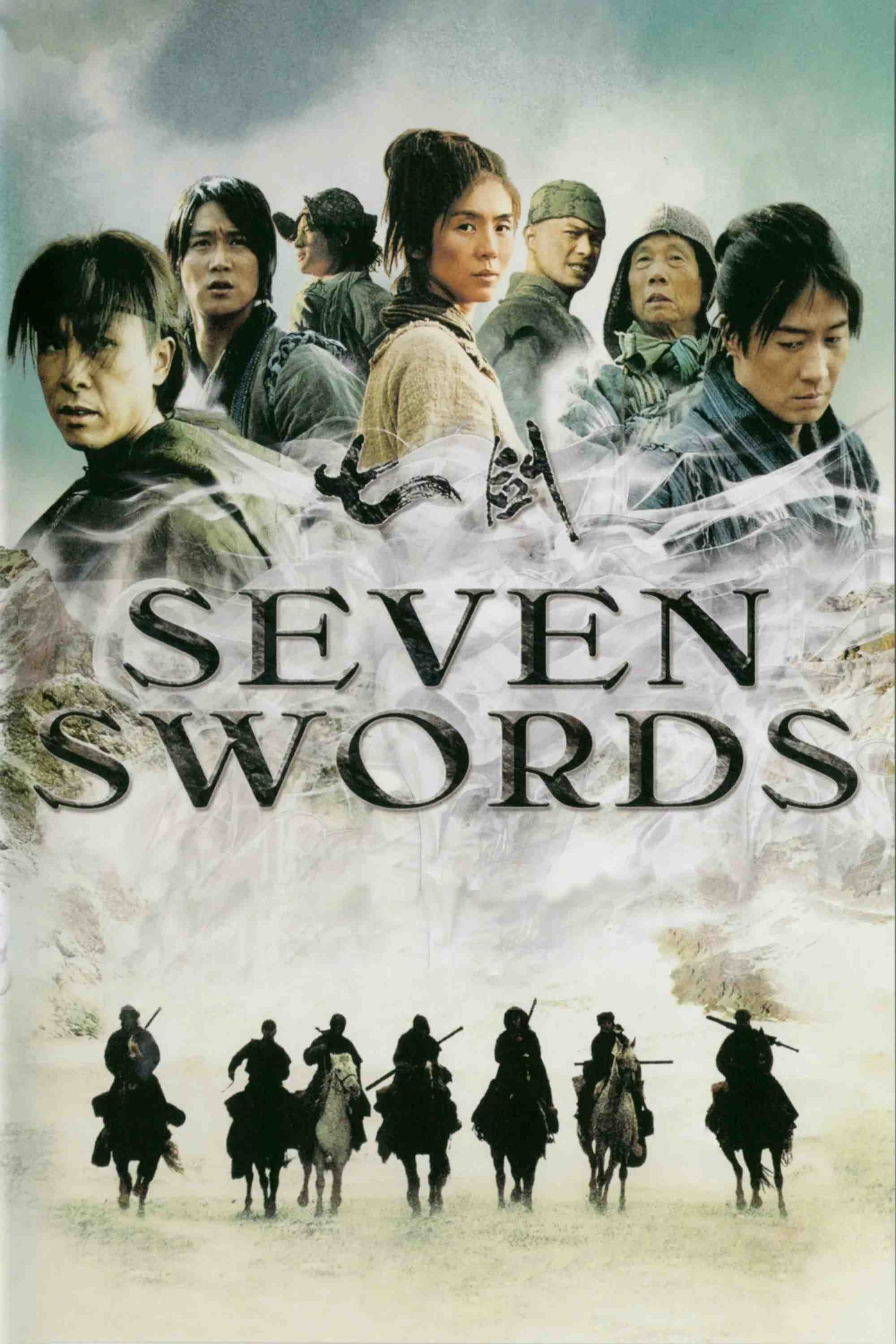 Poster chính thức của phim Phim Hành Động, Phim Tâm Lý "Thất Kiếm" (Seven Swords - 2005), với sự tham gia của diễn viên Lê Minh và Dương Thái Ni.