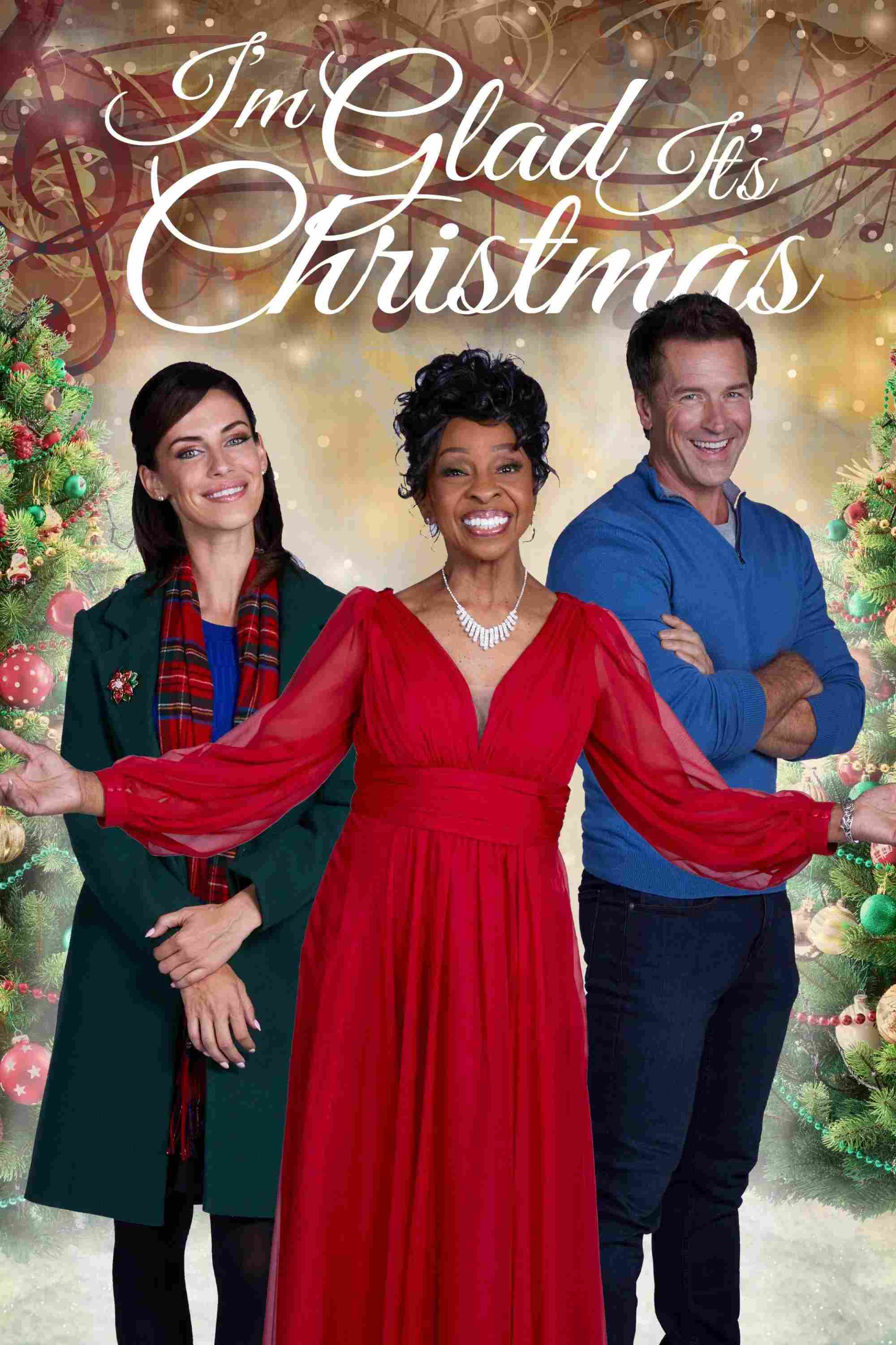 Poster chính thức của phim Phim Truyền Hình, Phim Hài "Thật mừng đã đến Giáng sinh" (I'm Glad It's Christmas - 2022), với sự tham gia của diễn viên Jessica Lowndes và Paul Greene.