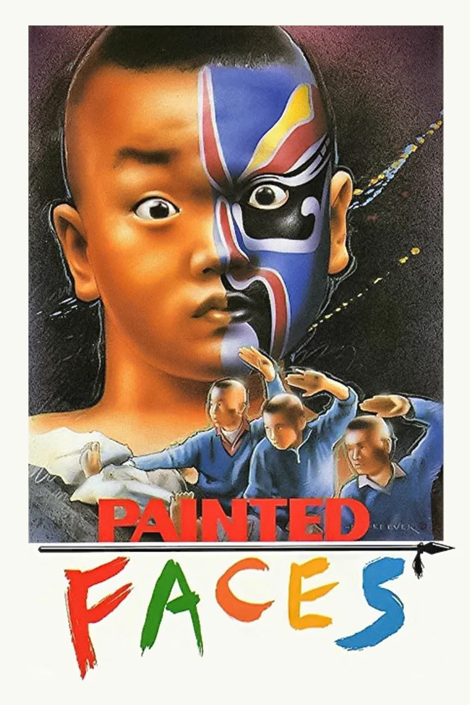 Poster chính thức của phim Phim Tâm Lý "Thất Tiểu Phúc" (Painted Faces - 1988), với sự tham gia của diễn viên Hồng Kim Bảo và Lâm Chánh Anh.