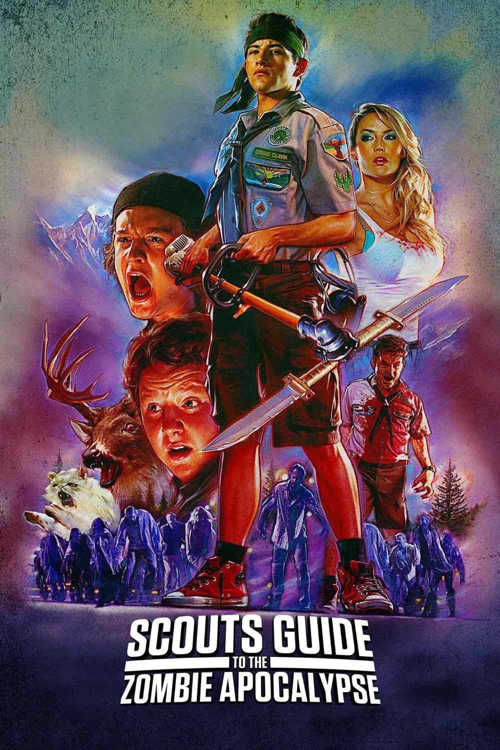 Poster chính thức của phim Phim Hài, Phim Kinh Dị "Thây Ma & Quỷ Sứ" (Scouts Guide to the Zombie Apocalypse - 2015), với sự tham gia của diễn viên Tye Sheridan và Sarah Dumont.