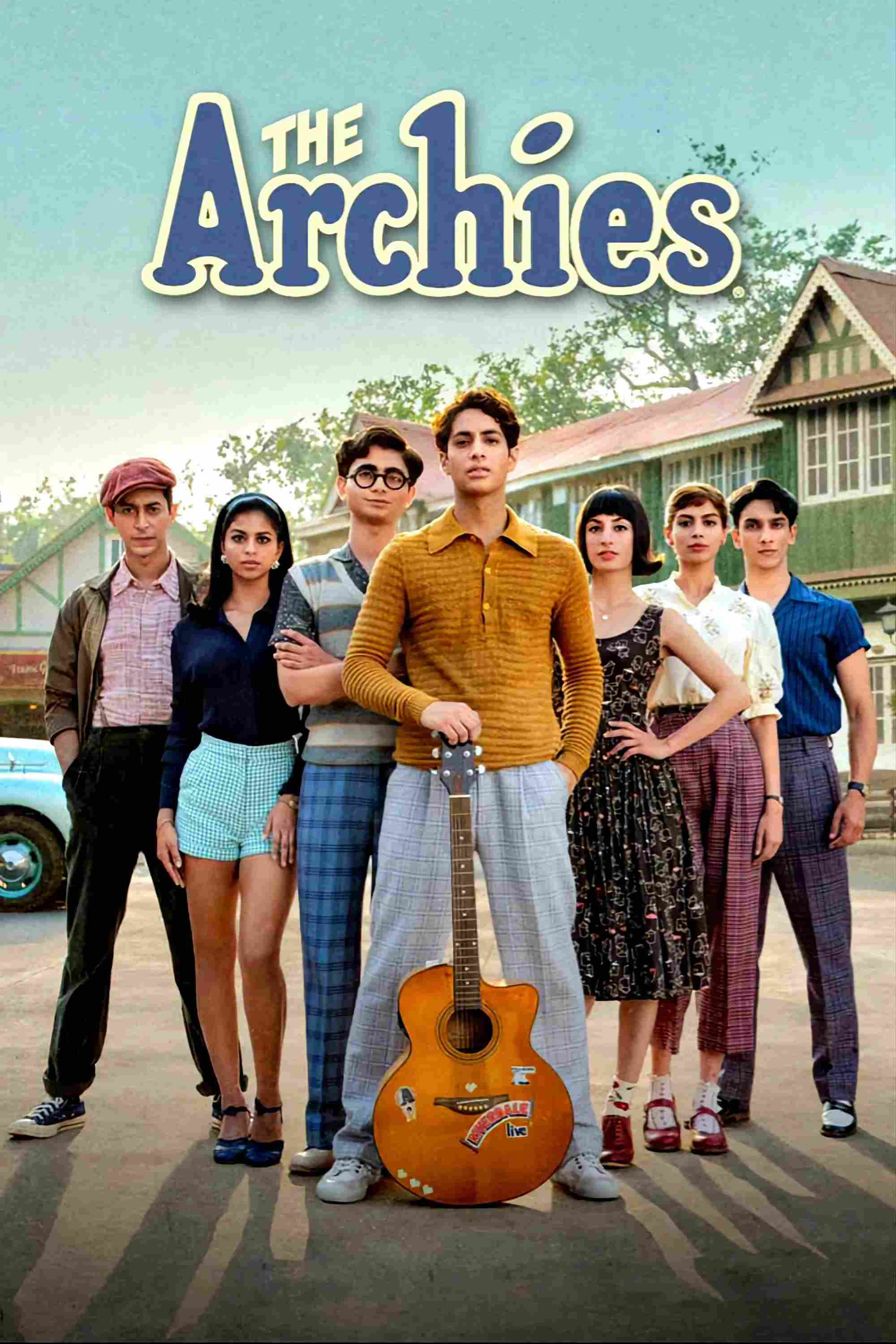 Poster chính thức của phim Phim Hài, Phim Tâm Lý "The Archies" (The Archies - 2023), với sự tham gia của diễn viên Agastya Nanda và Suhana Khan.