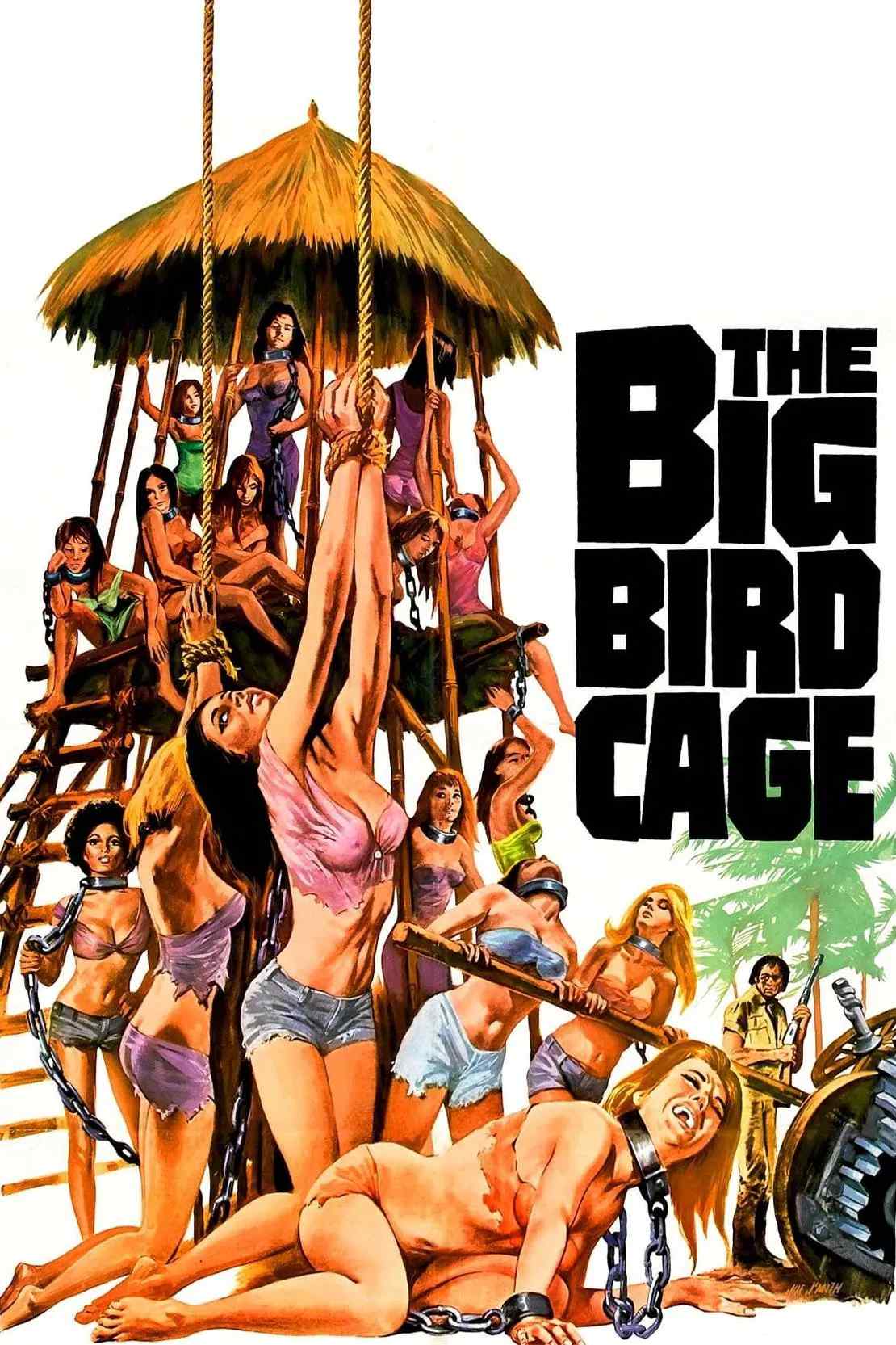 Poster chính thức của phim Phim Hành Động, Phim Hình Sự "The Big Bird Cage" (The Big Bird Cage - 1972), với sự tham gia của diễn viên Pam Grier và Anitra Ford.