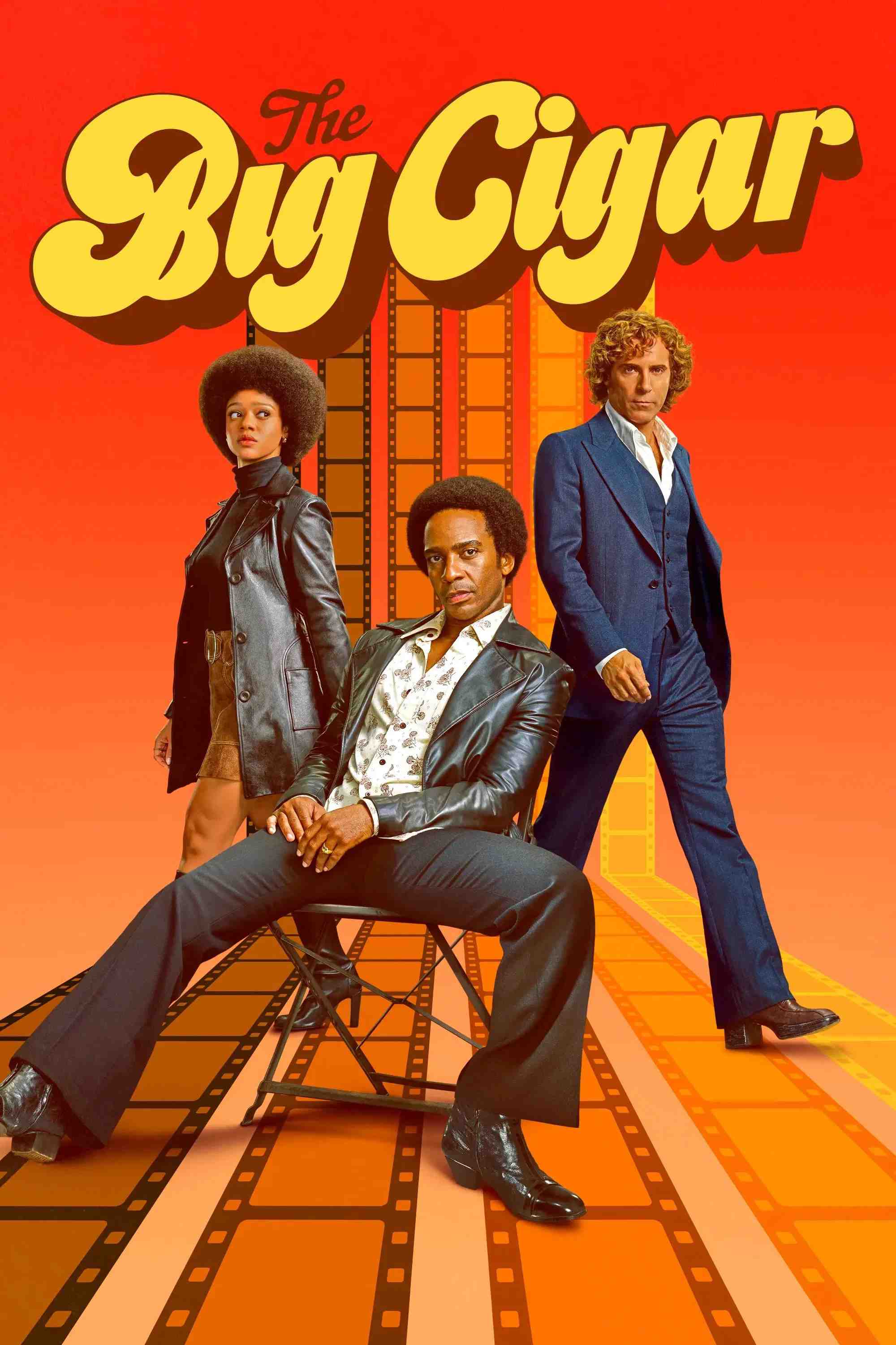 Poster chính thức của phim Phim Tâm Lý "The Big Cigar" (The Big Cigar - 2024), với sự tham gia của diễn viên André Holland và Alessandro Nivola.