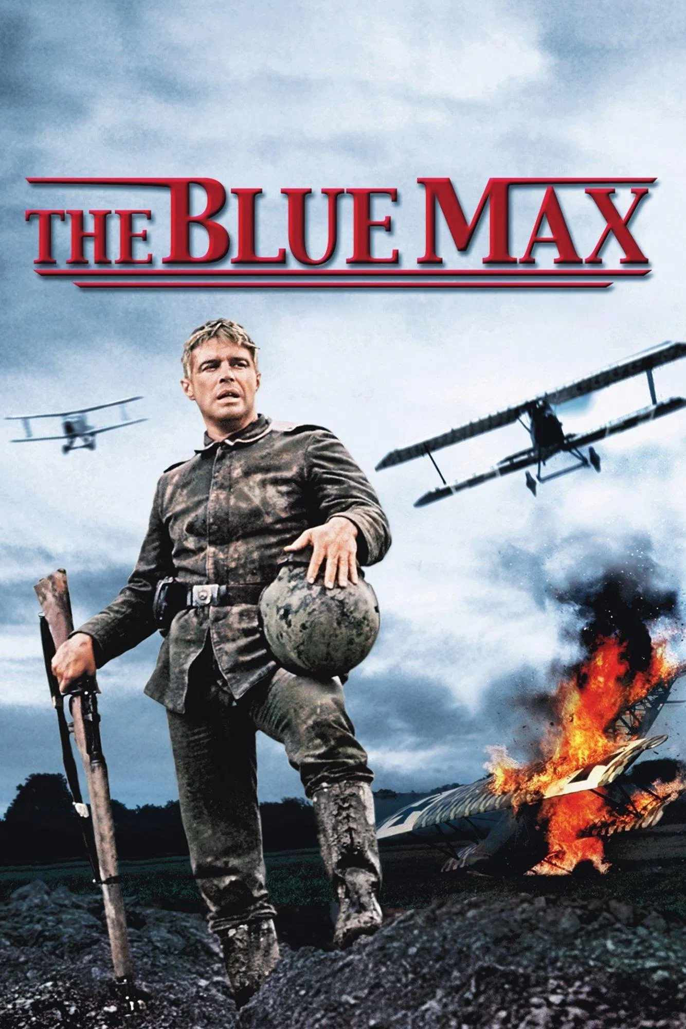 Poster chính thức của phim Phim Chiến Tranh, Phim Hành Động "The Blue Max" (The Blue Max - 1966), với sự tham gia của diễn viên George Peppard và James Mason.