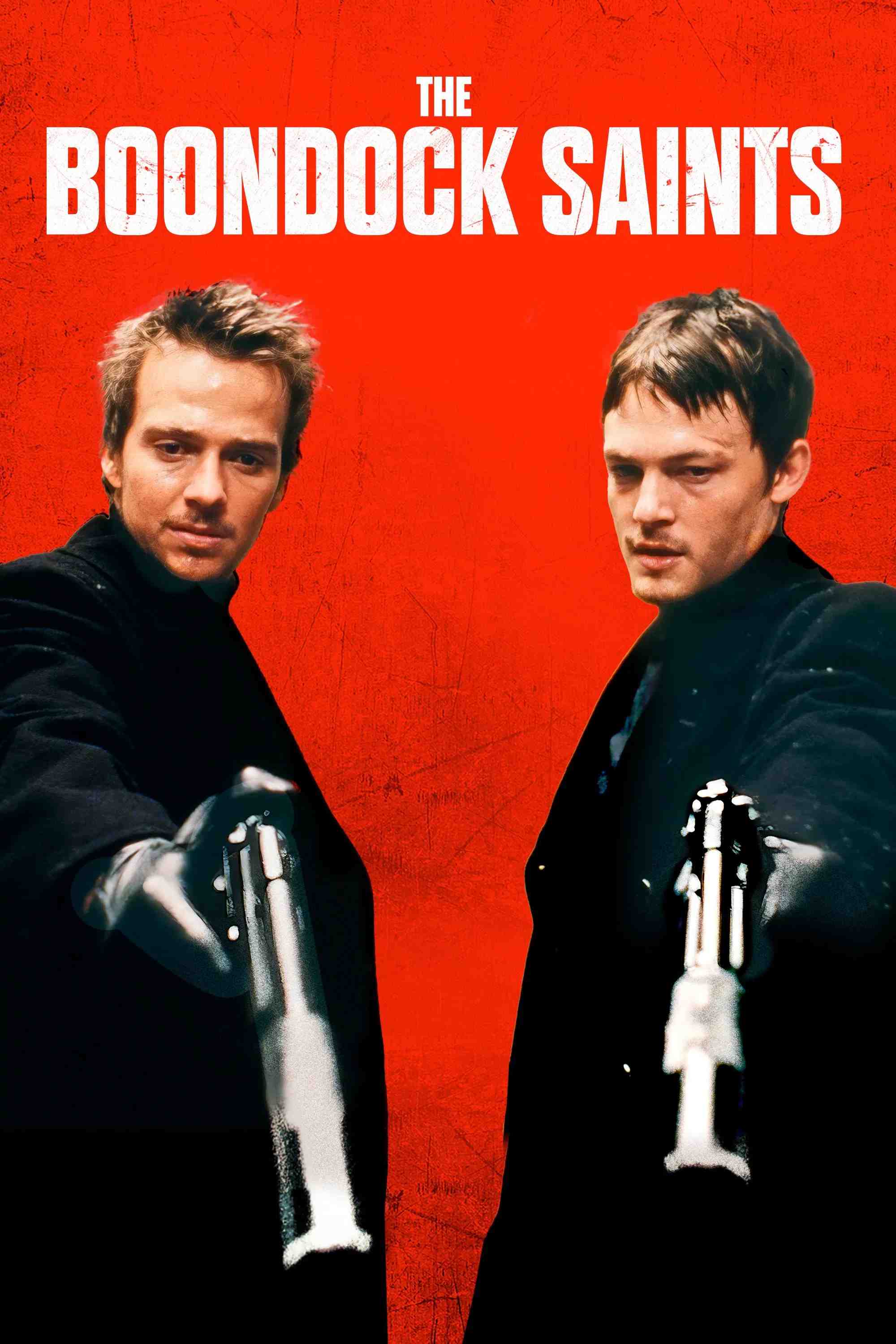 Poster chính thức của phim Phim Hành Động, Phim Giật Gân "The Boondock Saints" (The Boondock Saints - 1999), với sự tham gia của diễn viên Willem Dafoe và Sean Patrick Flanery.