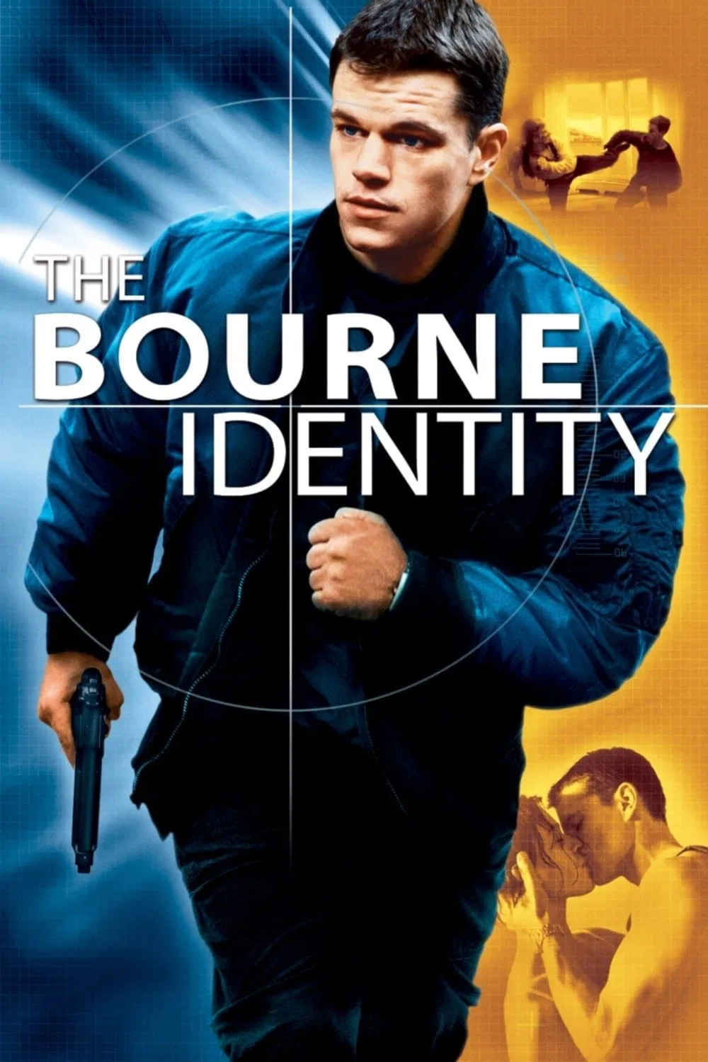 Poster chính thức của phim Phim Hành Động, Phim Tâm Lý "The Bourne Identity" (The Bourne Identity - 2002), với sự tham gia của diễn viên Matt Damon và Franka Potente.