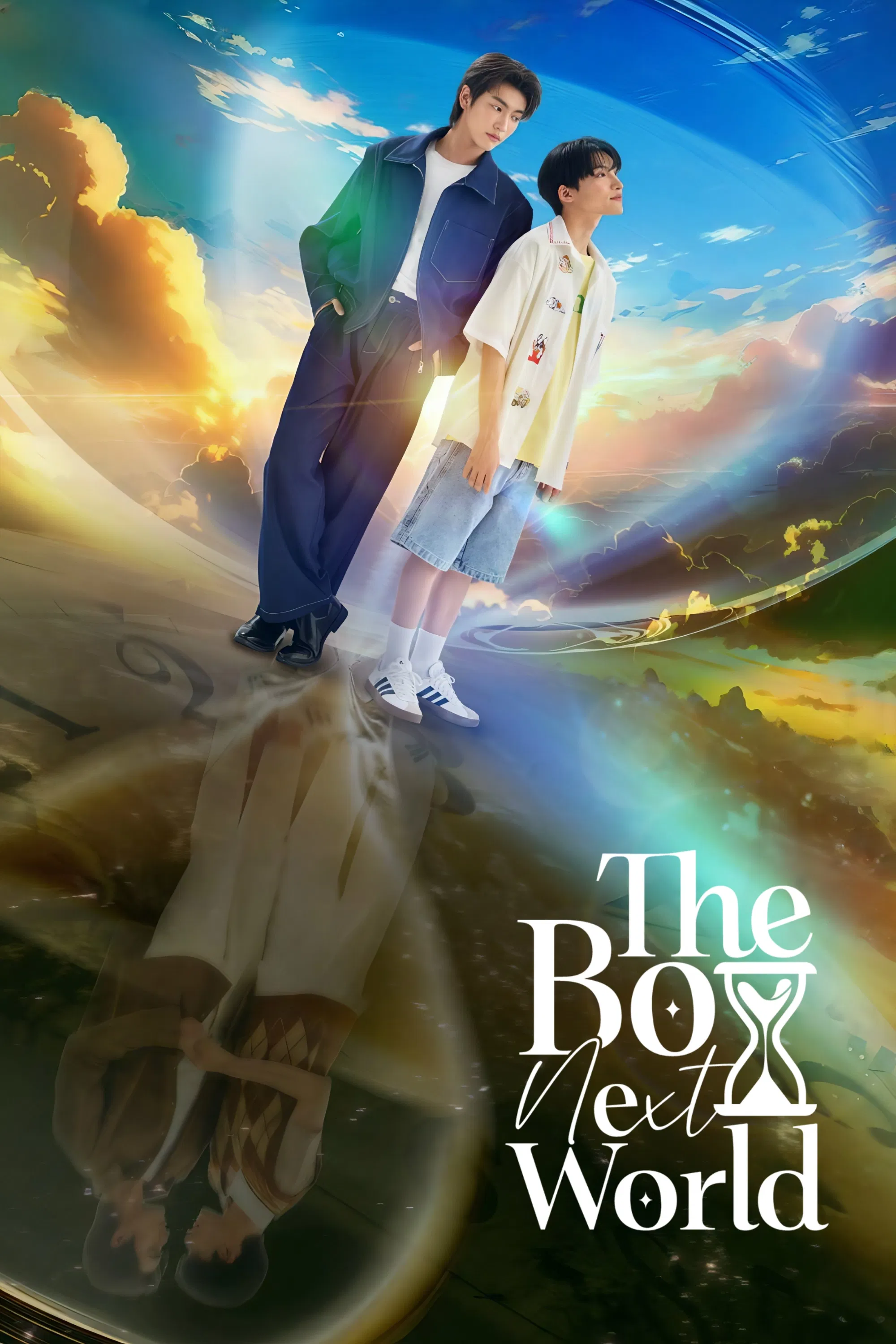 Poster chính thức của phim Phim Tâm Lý, Phim Viễn Tưởng & Giả Tưởng "The Boy Next World: Yêu Vượt Thời Không" (The Boy Next World - 2025), với sự tham gia của diễn viên Chaikamon Sermsongwittaya và Nuttarat Tangwai.