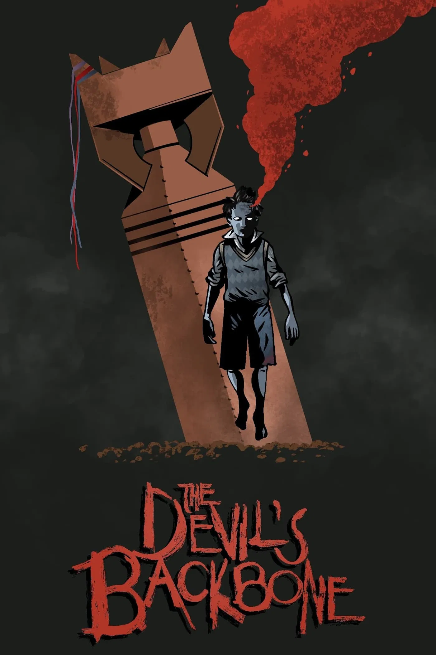 Poster chính thức của phim Phim Giả Tượng, Phim Tâm Lý "The Devil's Backbone" (The Devil's Backbone - 2001), với sự tham gia của diễn viên Marisa Paredes và Eduardo Noriega.