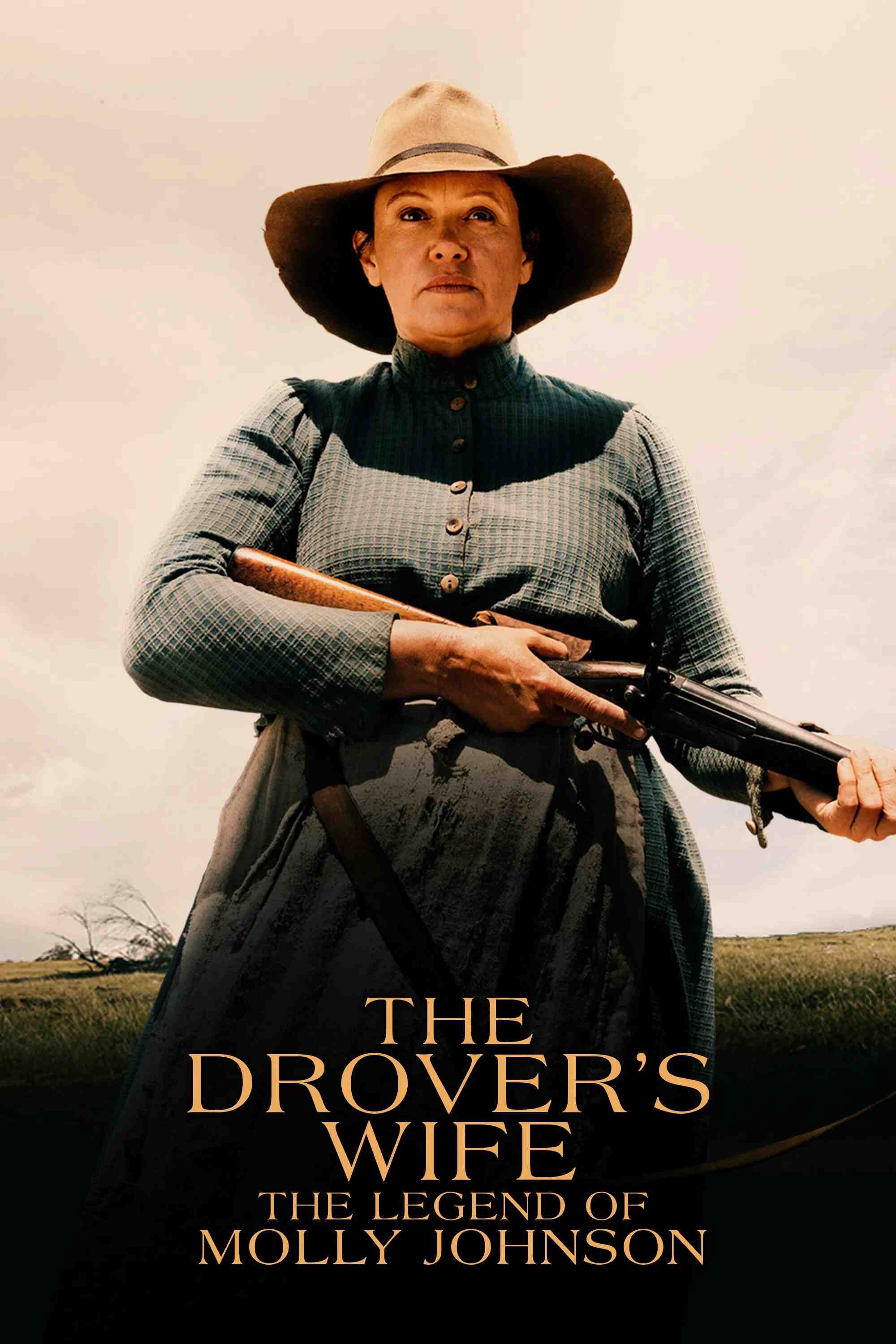 Poster chính thức của phim Phim Tâm Lý, Phim Miền Tây "The Drover's Wife: The Legend of Molly Johnson" (The Drover's Wife: The Legend of Molly Johnson - 2022), với sự tham gia của diễn viên Leah Purcell và Rob Collins.