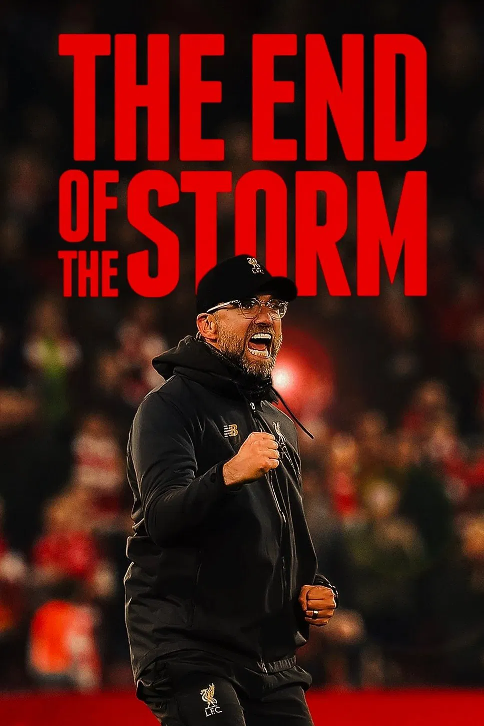 Poster chính thức của phim Phim Tài Liệu "The End of the Storm" (The End of the Storm - 2020), với sự tham gia của diễn viên Jürgen Klopp và Jordan Henderson.