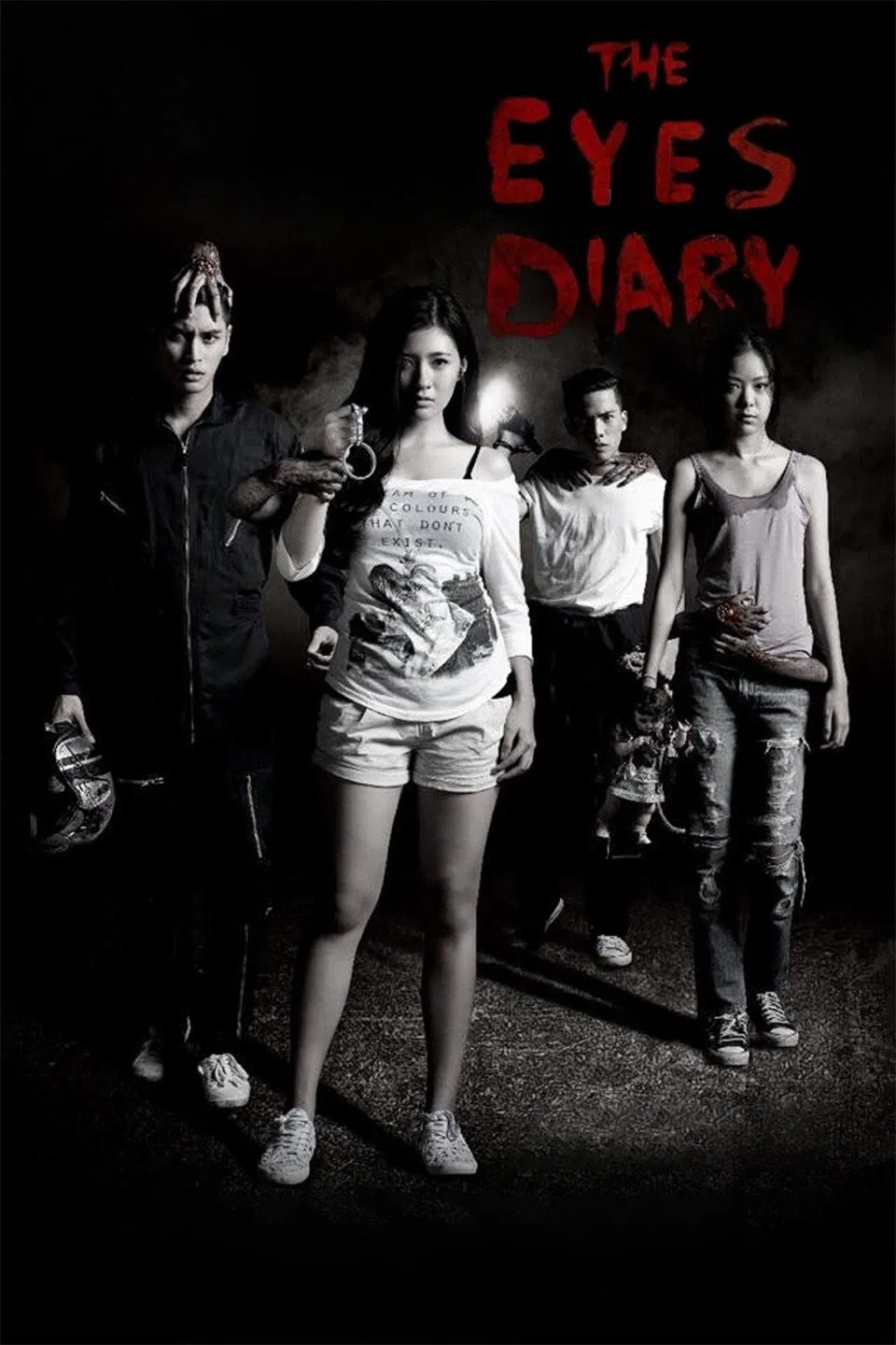 Poster chính thức của phim Phim Tình Cảm, Phim Kinh Dị "The Eyes Diary" (The Eyes Diary - 2014), với sự tham gia của diễn viên Prama Imanothai và Focus Jirakul.