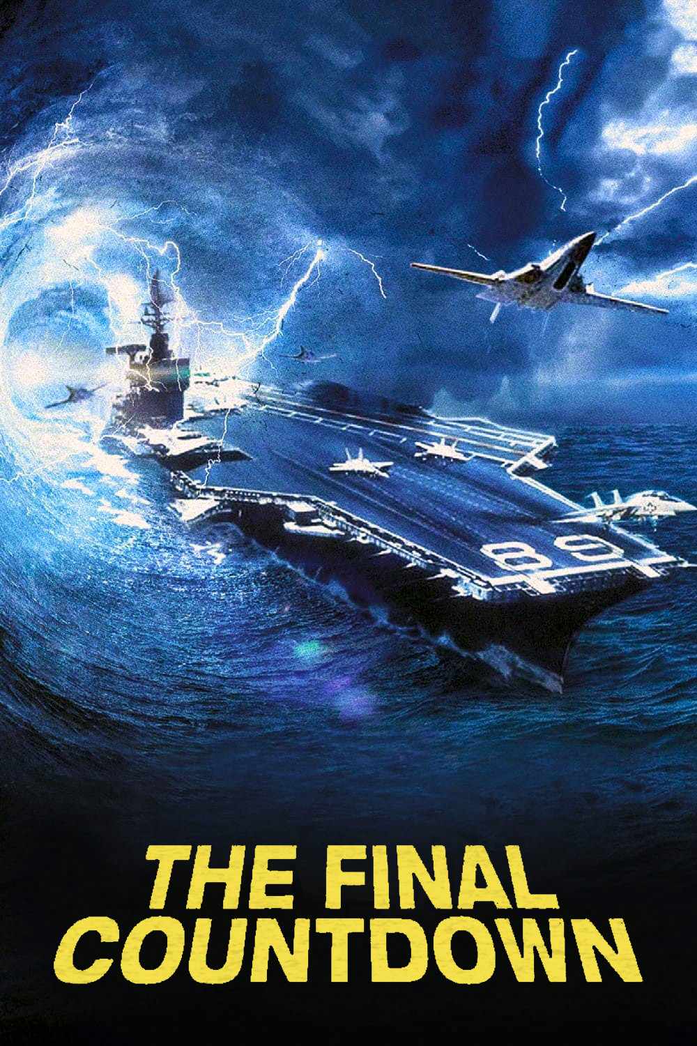 Poster chính thức của phim Phim Chiến Tranh, Phim Hành Động "The Final Countdown" (The Final Countdown - 1980), với sự tham gia của diễn viên Kirk Douglas và Martin Sheen.