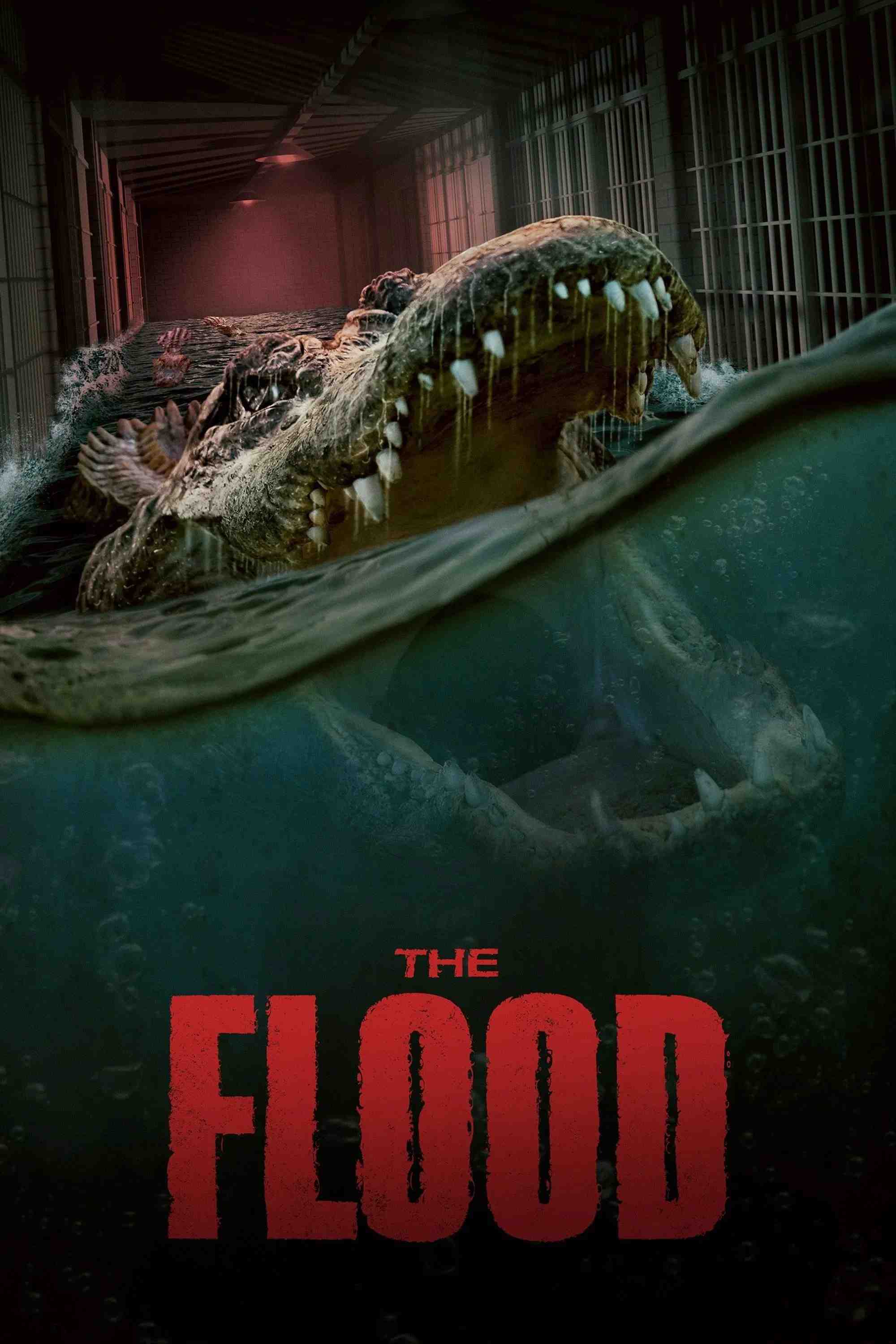 Poster chính thức của phim Phim Hành Động, Phim Bí Ẩn "The Flood" (The Flood - 2023), với sự tham gia của diễn viên Casper Van Dien và Nicky Whelan.