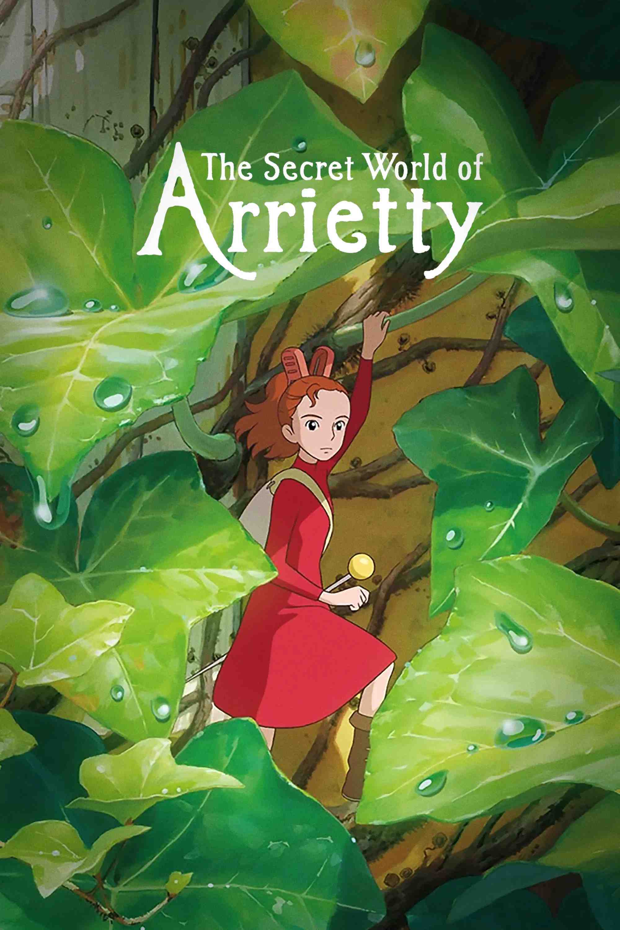 Poster chính thức của phim Phim Giả Tượng, Phim Hoạt Hình "Thế Giới Bí Mật Của Arrietty" (The Secret World of Arrietty - 2010), với sự tham gia của diễn viên Mirai Shida và Ryunosuke Kamiki.