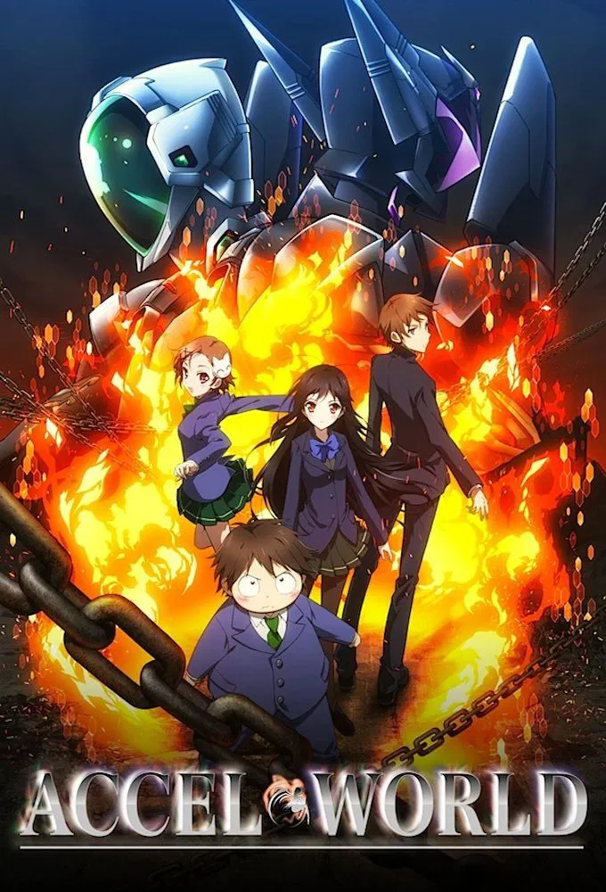 Poster chính thức của phim Phim Hoạt Hình, Phim Hành Động & Phiêu Lưu "Thế giới gia tốc" (Accel World - 2012), với sự tham gia của diễn viên Yuki Kaji và Sachika Misawa.