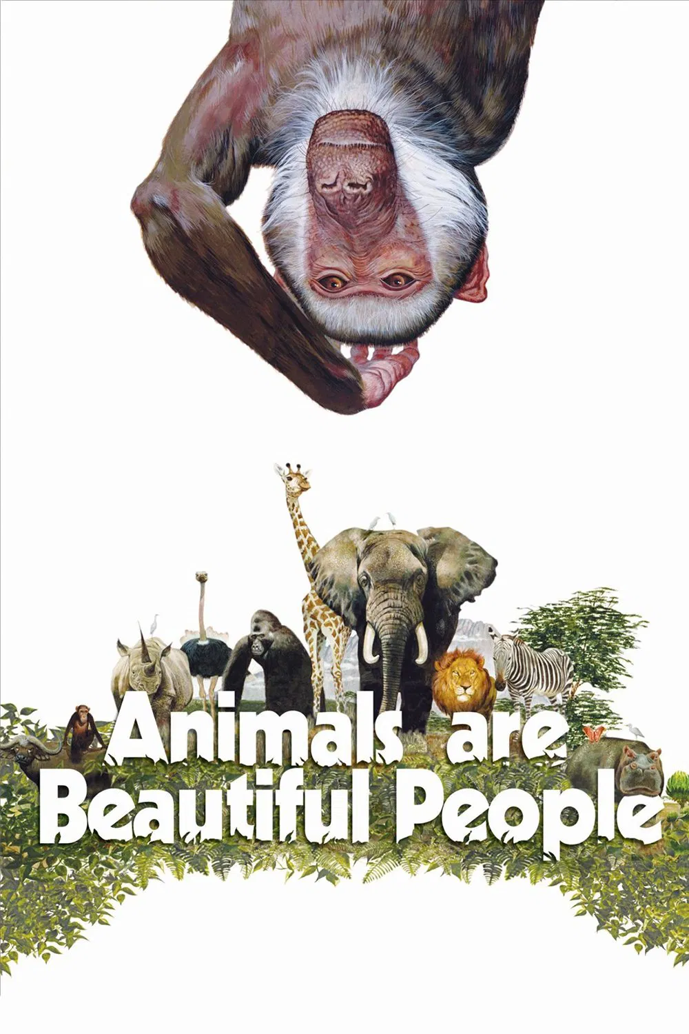 Poster chính thức của phim Phim Hài, Phim Tài Liệu "Thế Giới Loài Vật Sống Động" (Animals Are Beautiful People - 1974), với sự tham gia của diễn viên Paddy O'Byrne.