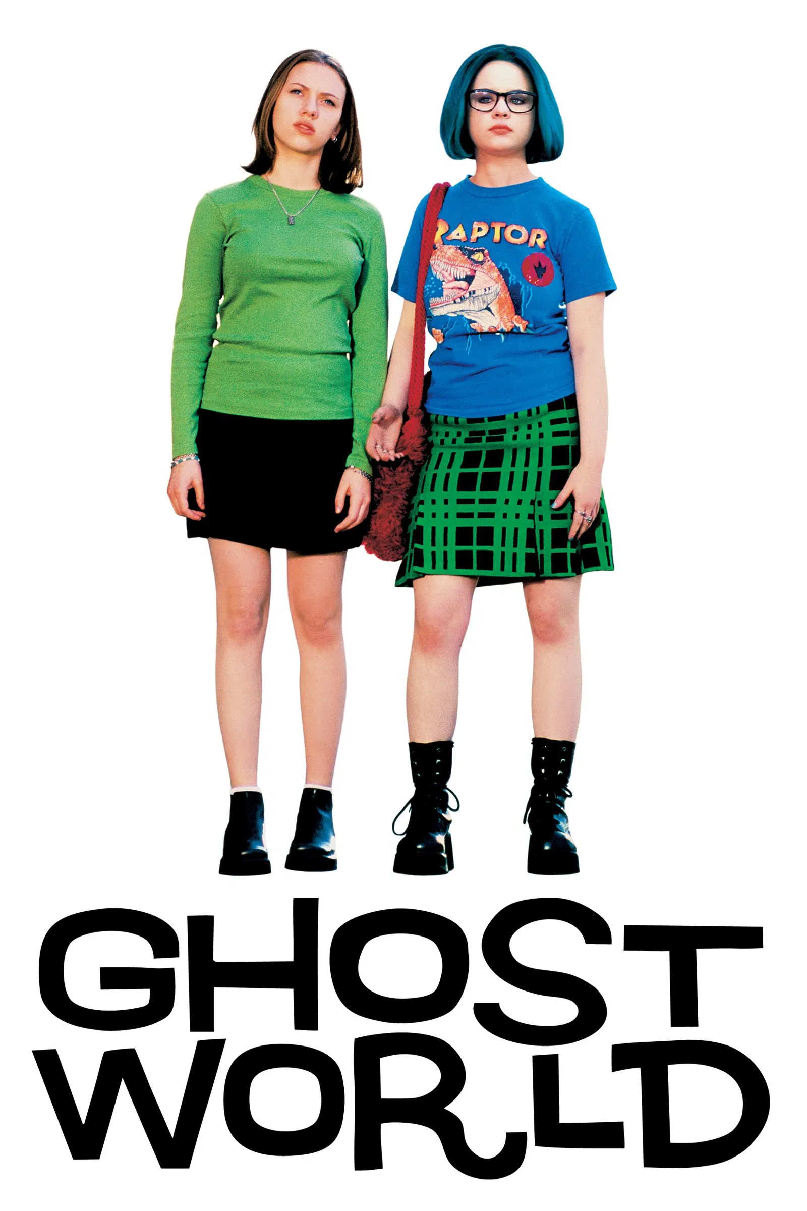 Poster chính thức của phim Phim Hài, Phim Tâm Lý "Thế Giới Ma" (Ghost World - 2001), với sự tham gia của diễn viên Thora Birch và Scarlett Johansson.