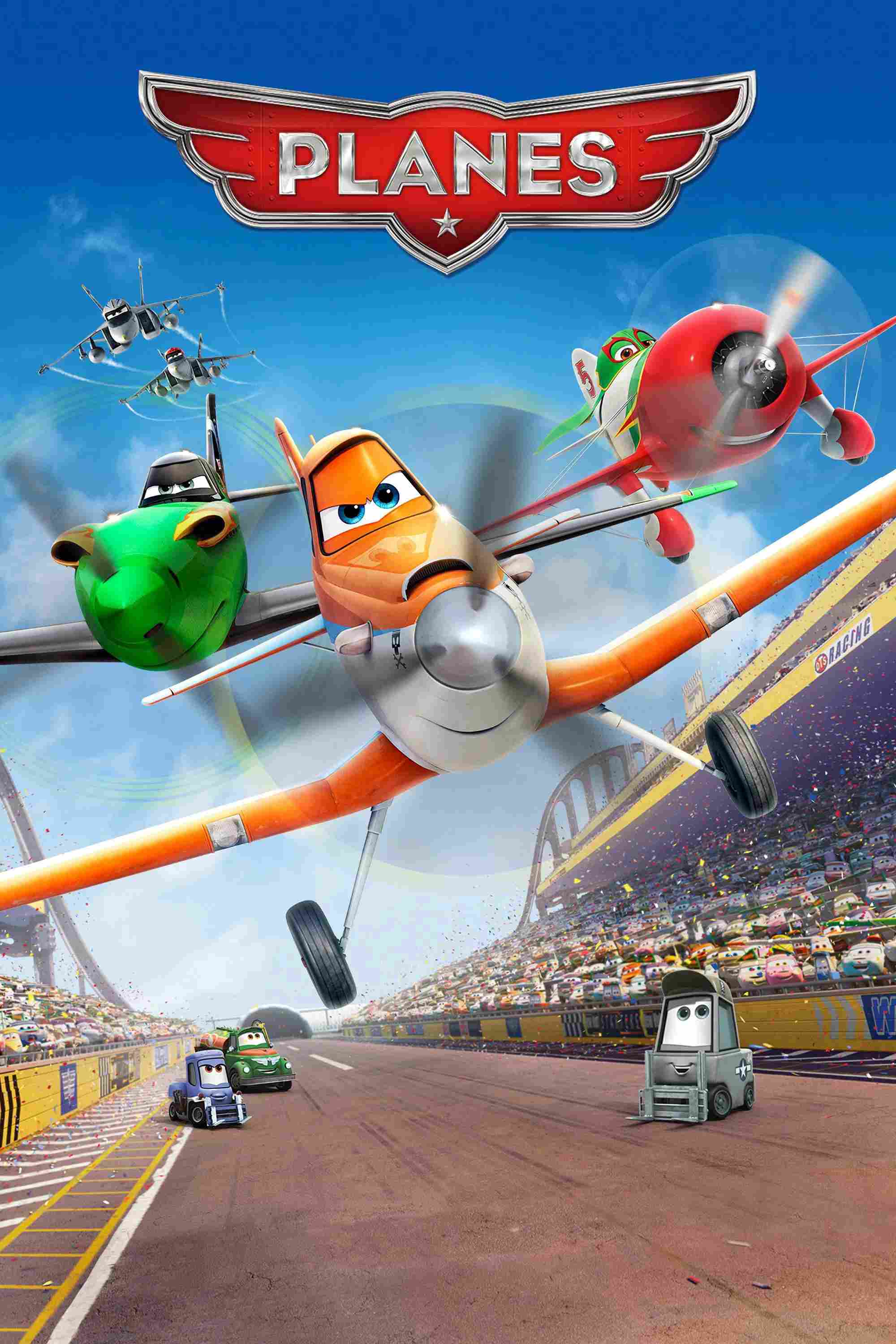 Poster chính thức của phim Phim Hoạt Hình, Phim Gia Đình "Thế Giới Máy Bay" (Planes - 2013), với sự tham gia của diễn viên Dane Cook và Carlos Alazraqui.