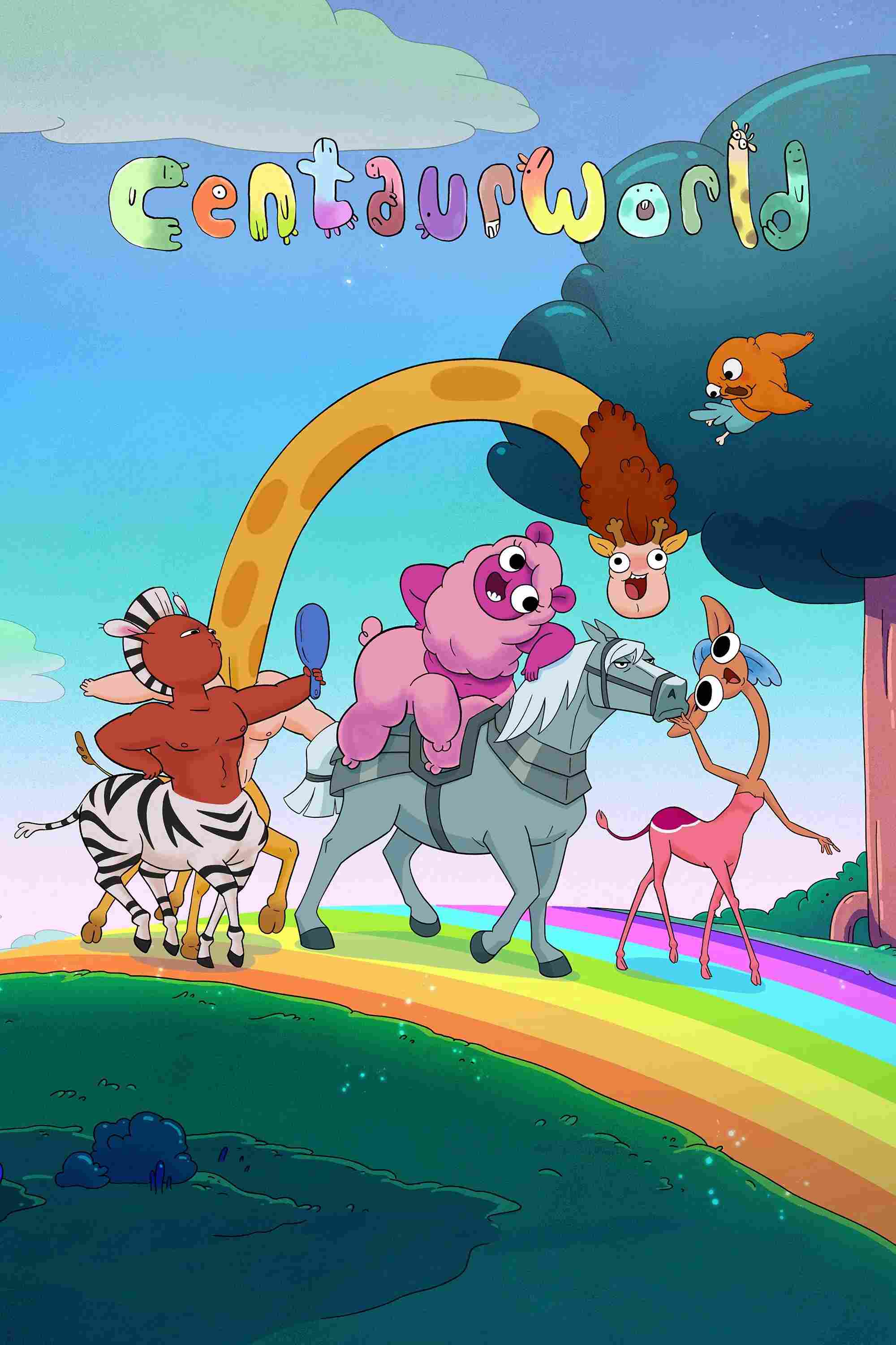 Poster chính thức của phim Phim Hoạt Hình, Phim Thiếu Nhi "Thế Giới Nhân Mã (Phần 2)" (Centaurworld - 2021), với sự tham gia của diễn viên Kimiko Glenn và Jessie Mueller.