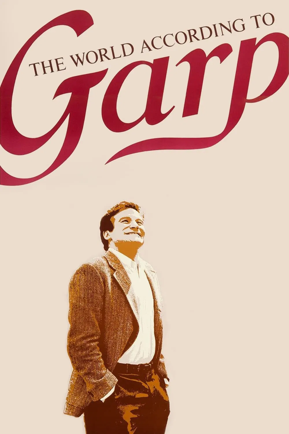 Poster chính thức của phim Phim Tâm Lý, Phim Hài "Thế Giới Quan Của Garp" (The World According to Garp - 1982), với sự tham gia của diễn viên Robin Williams và Mary Beth Hurt.