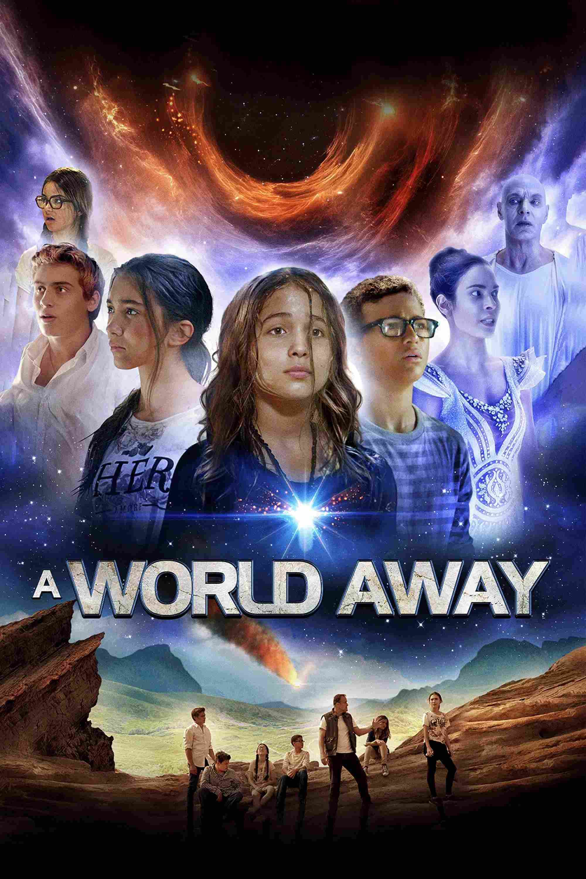 Poster chính thức của phim Phim Phiêu Lưu "Thế Giới Xa Xăm" (A World Away - 2019), với sự tham gia của diễn viên Rowan Blanchard và Nadine Velazquez.