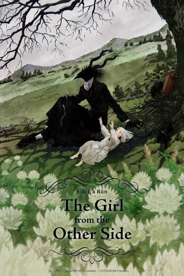 Poster chính thức của phim Phim Hoạt Hình, Phim Tâm Lý "The Girl From the Other Side: Siúil, a Rún" (The Girl from the Other Side - 2023), với sự tham gia của diễn viên Jun Fukuyama và Rie Takahashi.