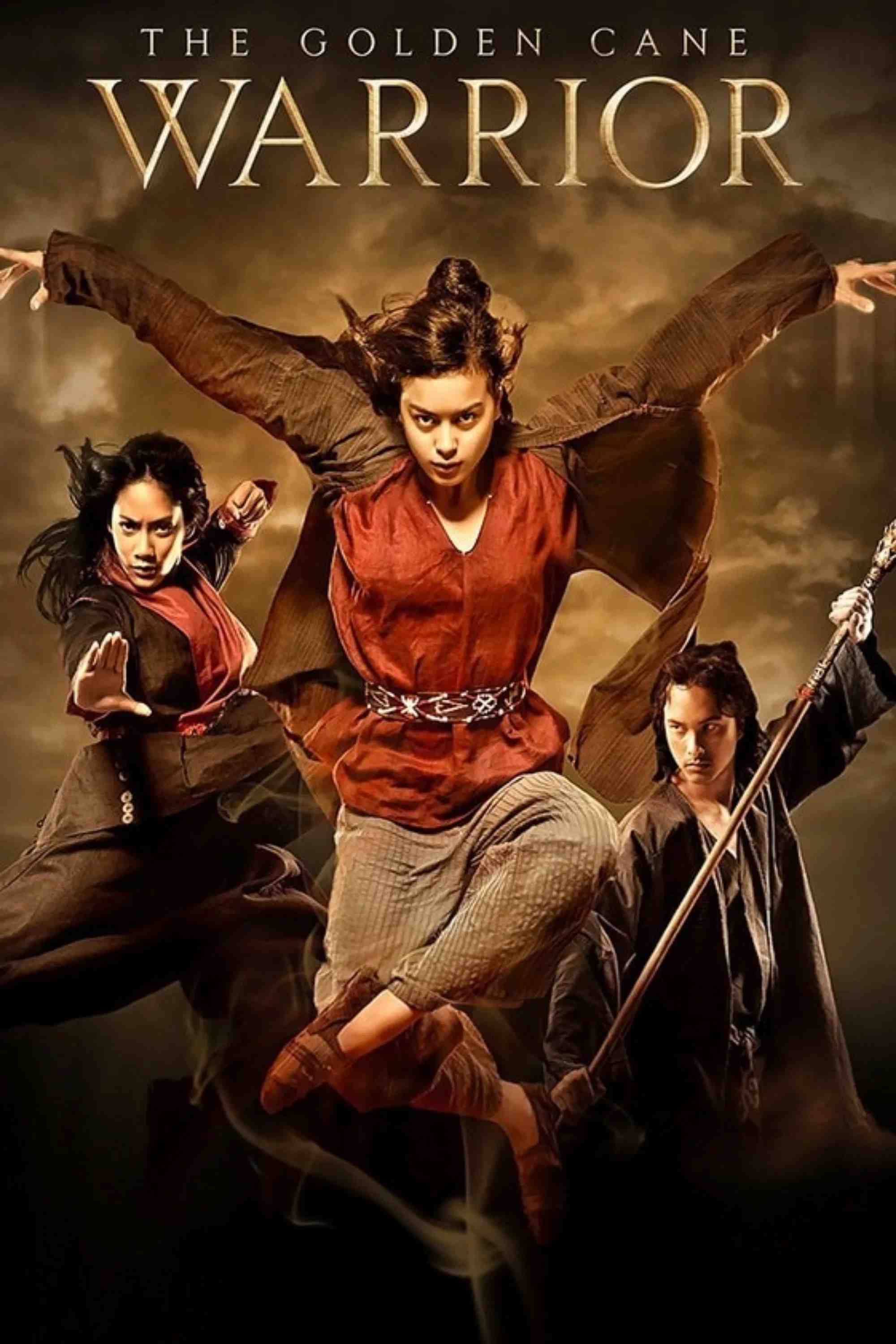 Poster chính thức của phim Phim Hành Động, Phim Tâm Lý "The Golden Cane Warrior" (The Golden Cane Warrior - 2014), với sự tham gia của diễn viên Eva Celia và Nicholas Saputra.