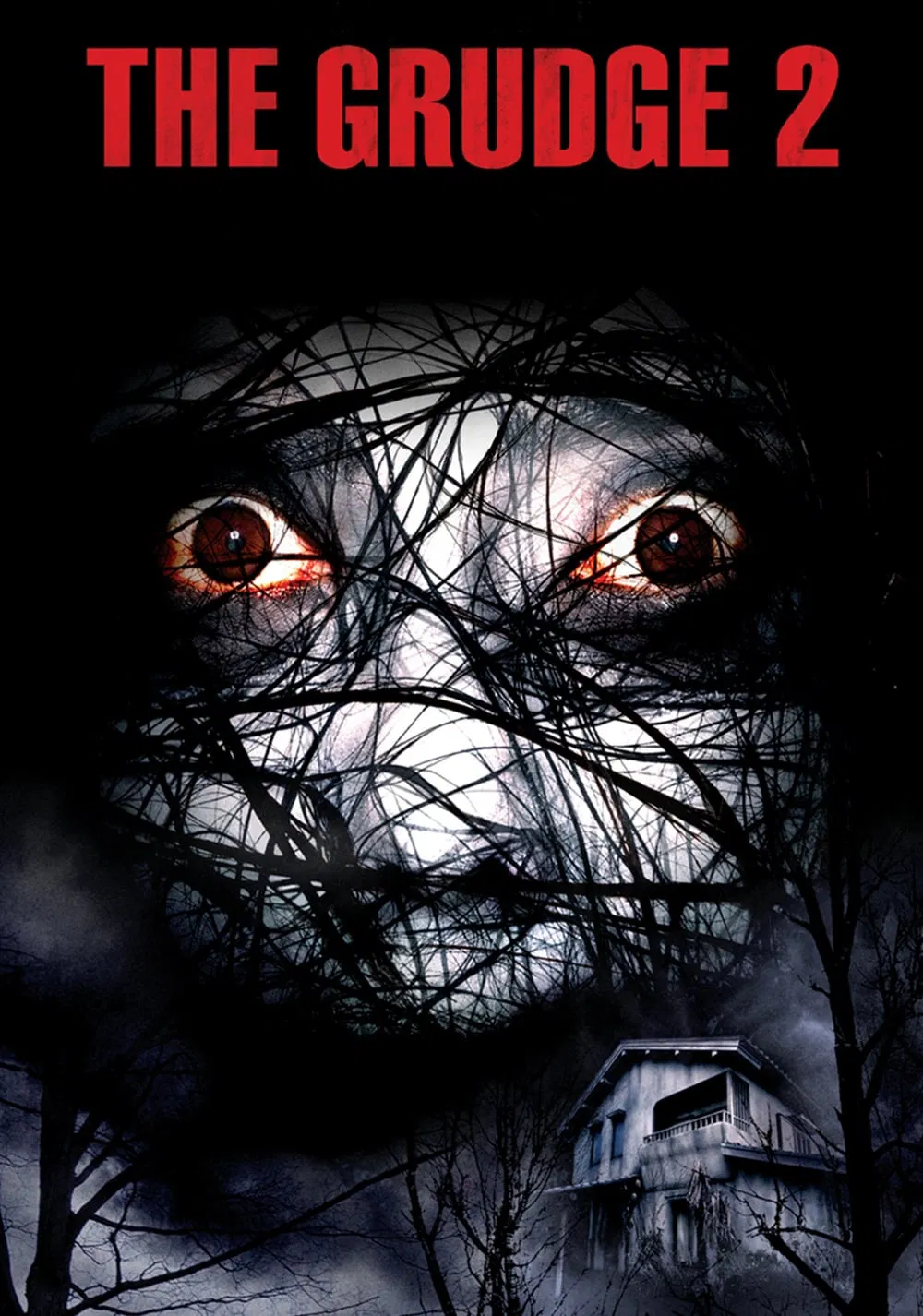 Poster chính thức của phim Phim Kinh Dị, Phim Giật Gân "The Grudge 2" (The Grudge 2 - 2006), với sự tham gia của diễn viên Amber Tamblyn và Trần Quán Hy.
