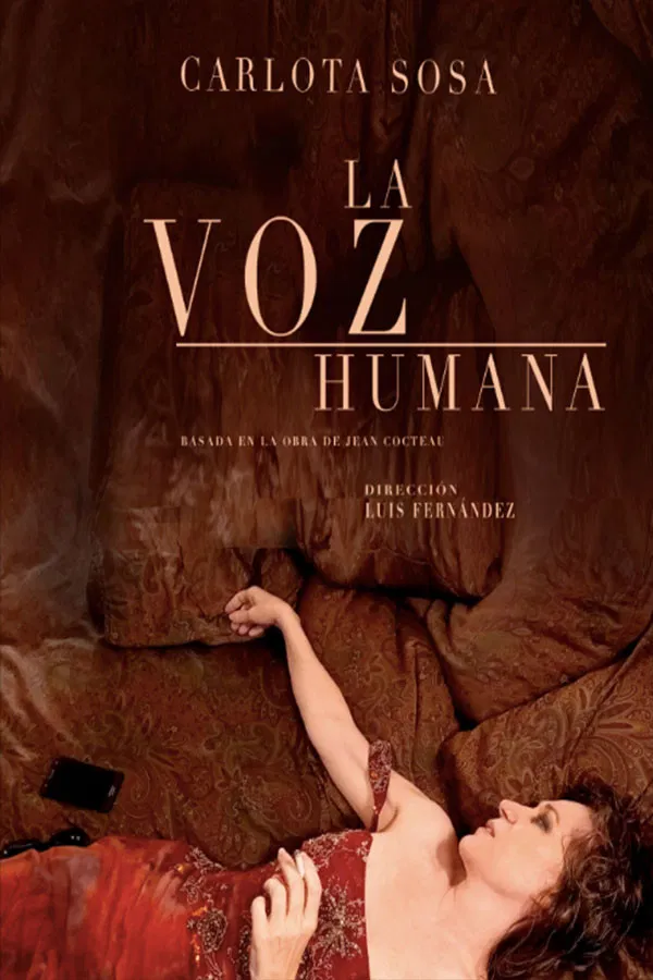 Poster chính thức của phim Phim Tâm Lý "The Human Voice" (The Human Voice - 2021), với sự tham gia của diễn viên Carlota Sosa.
