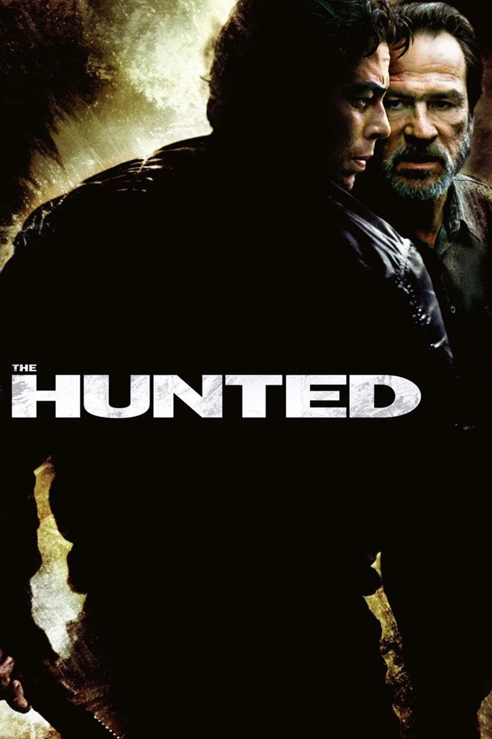 Poster chính thức của phim Phim Tâm Lý, Phim Hành Động "The Hunted" (The Hunted - 2003), với sự tham gia của diễn viên Tommy Lee Jones và Benicio del Toro.