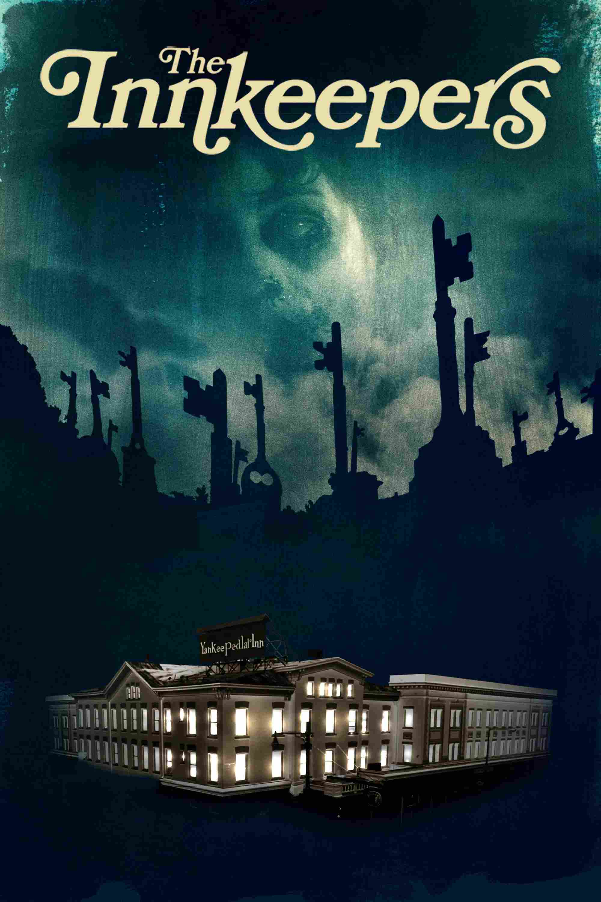 Poster chính thức của phim Phim Kinh Dị, Phim Giật Gân "The Innkeepers" (The Innkeepers - 2011), với sự tham gia của diễn viên Sara Paxton và Pat Healy.