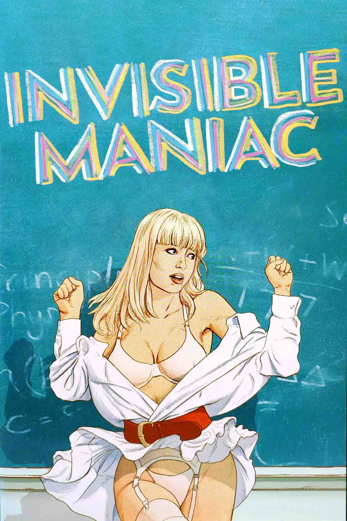 Poster chính thức của phim Phim Viễn Tưởng, Phim Hài "The Invisible Maniac" (The Invisible Maniac - 1990), với sự tham gia của diễn viên Peter Noel Duhamel và Melissa Moore.