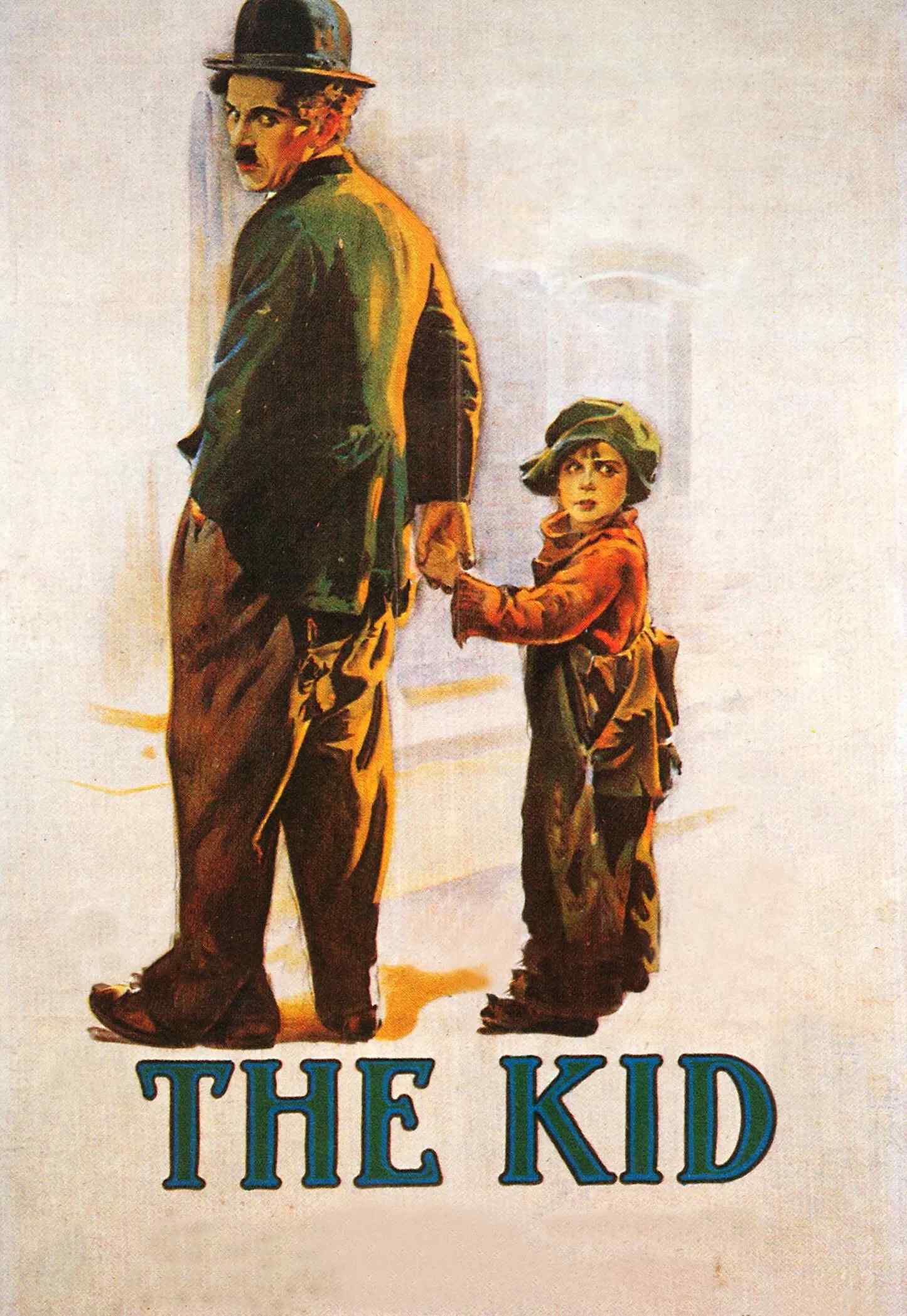 Poster chính thức của phim Phim Hài, Phim Tâm Lý "The Kid" (The Kid - 1921), với sự tham gia của diễn viên Charlie Chaplin và Jackie Coogan.