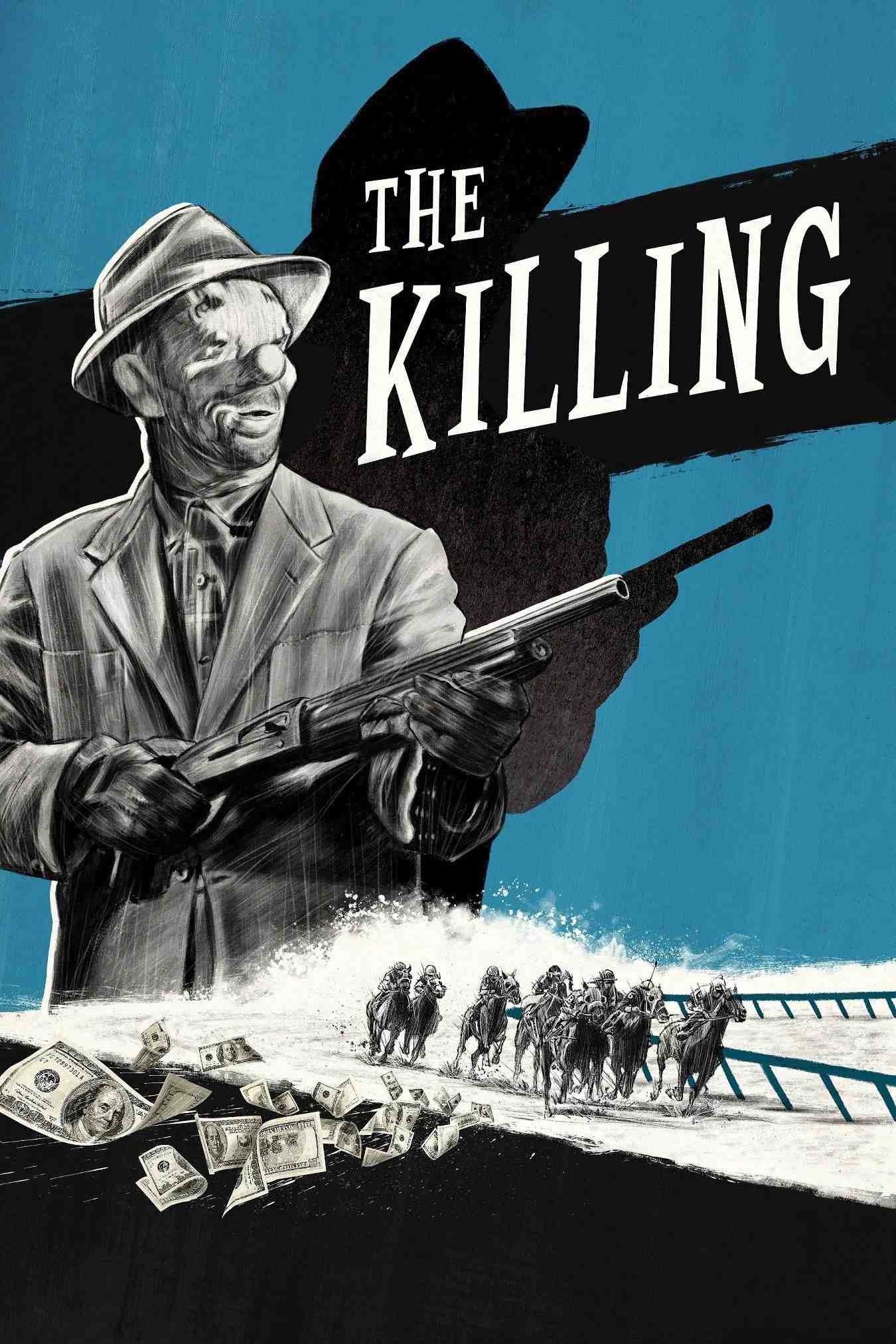 Poster chính thức của phim Phim Hình Sự, Phim Giật Gân "The Killing" (The Killing - 1956), với sự tham gia của diễn viên Sterling Hayden và Coleen Gray.