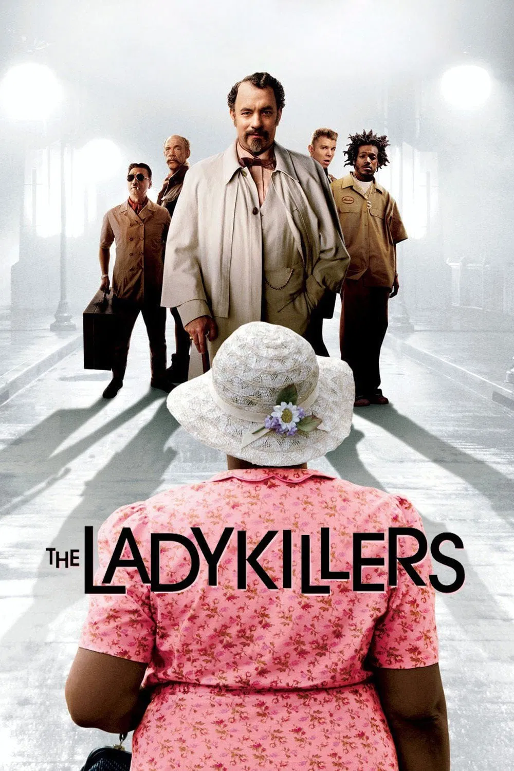 Poster chính thức của phim Phim Hài, Phim Hình Sự "The Ladykillers" (The Ladykillers - 2004), với sự tham gia của diễn viên Tom Hanks và Irma P. Hall.