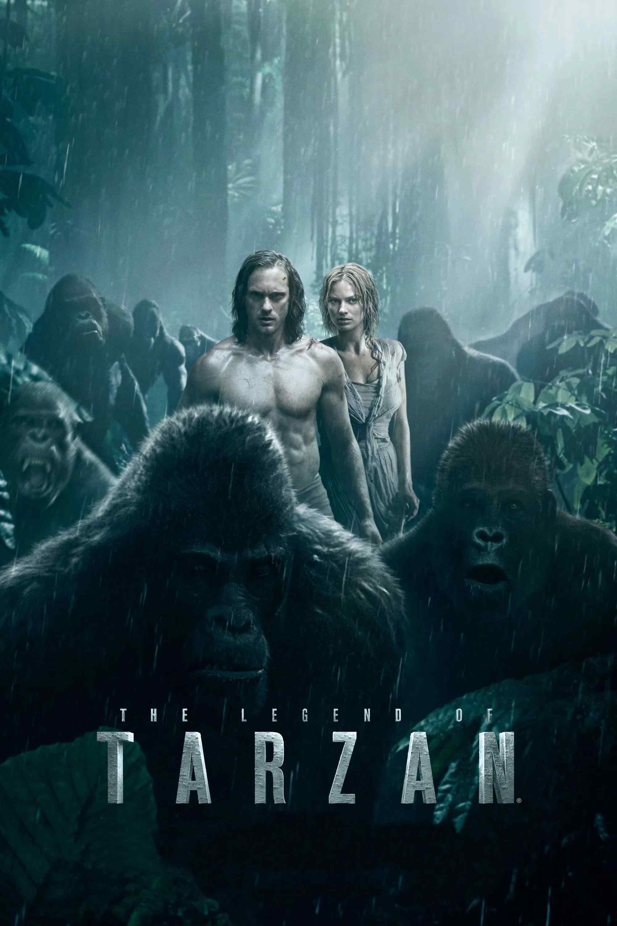 Poster chính thức của phim Phim Giả Tượng, Phim Hành Động "The Legend of Tarzan" (The Legend of Tarzan - 2016), với sự tham gia của diễn viên Alexander Skarsgård và Christoph Waltz.