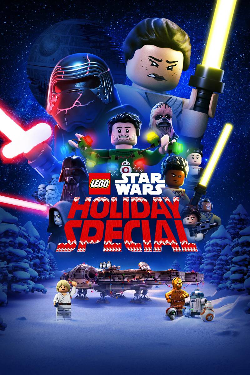 Poster chính thức của phim Phim Hoạt Hình, Phim Gia Đình "The Lego Star Wars Holiday Special" (LEGO Star Wars Holiday Special - 2020), với sự tham gia của diễn viên Helen Sadler và Omar Benson Miller.