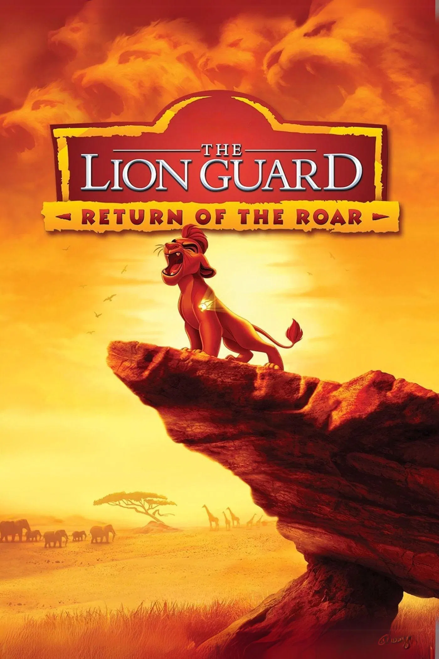 Poster chính thức của phim Phim Gia Đình, Phim Truyền Hình "The Lion Guard: Return of the Roar" (The Lion Guard: Return of the Roar - 2016), với sự tham gia của diễn viên Max Charles và Joshua Rush.